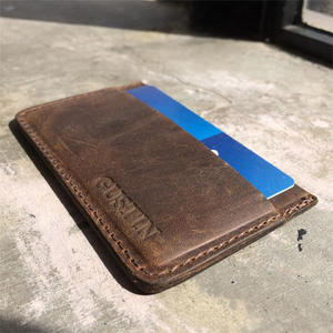 gustin simple wallet oil tan brown