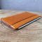 gustin simple wallet - saddle tan