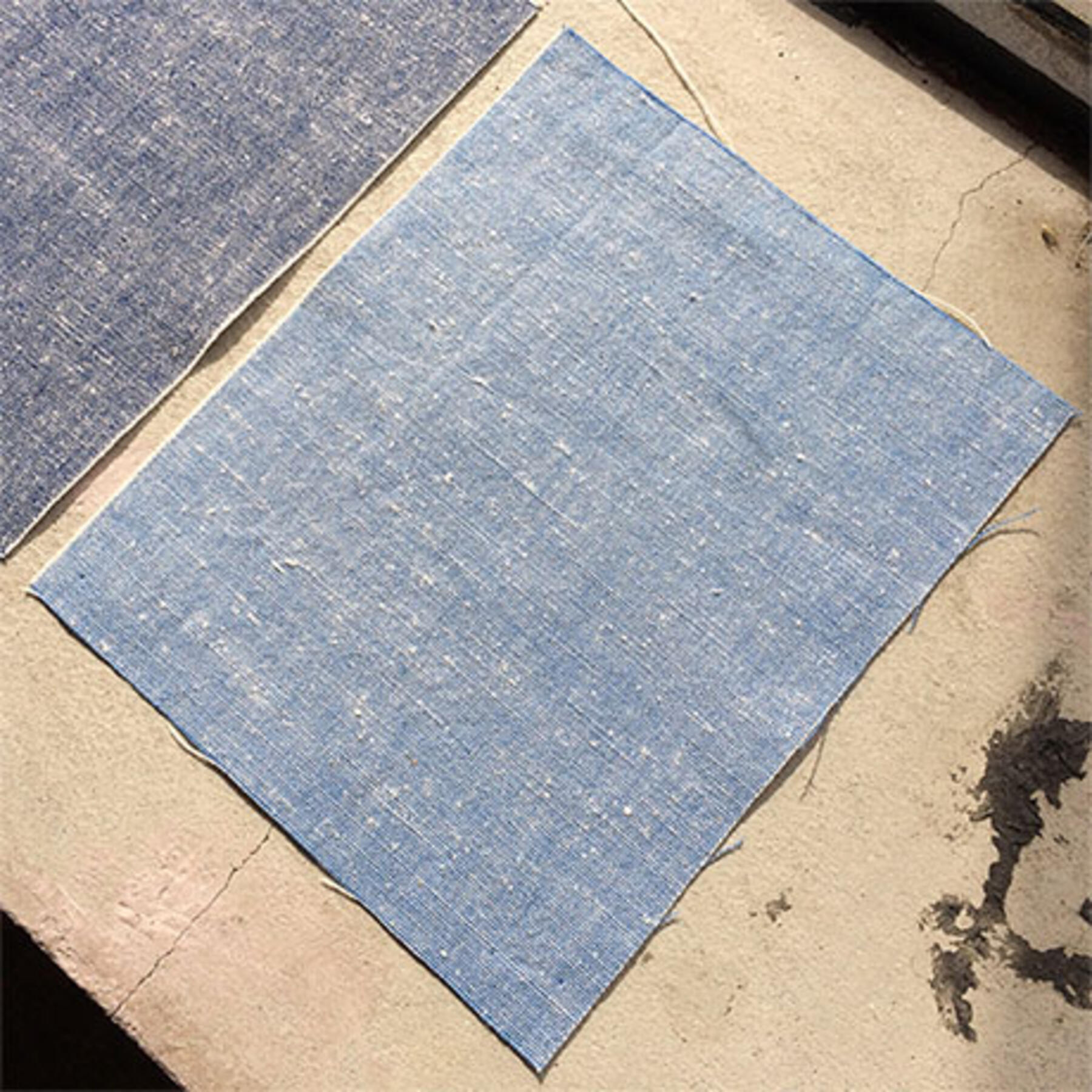 gustin #72 sky slubby-nep chambray