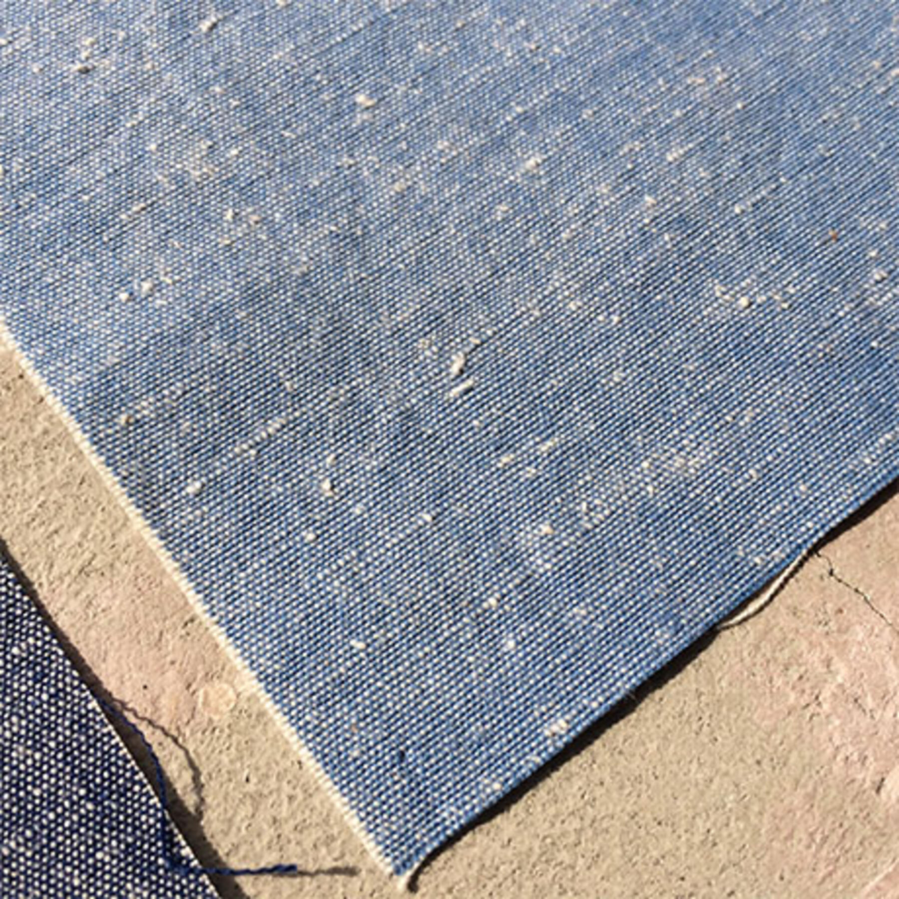 gustin #72 sky slubby-nep chambray