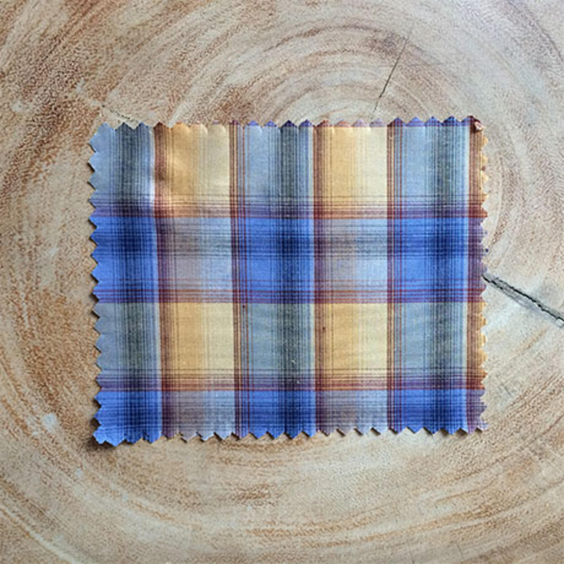 gustin #87 periwinkle gold plaid