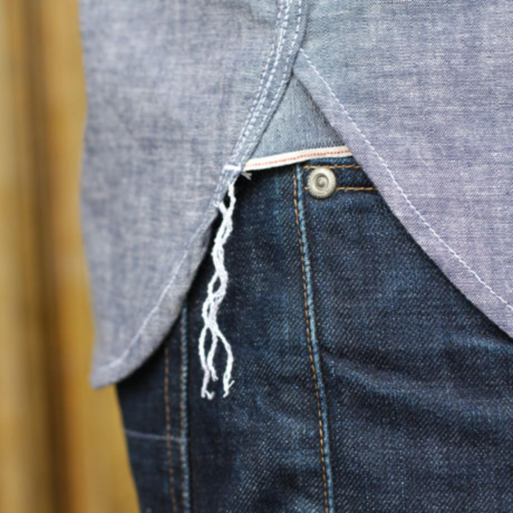 gustin #1 indigo chambray workshirt