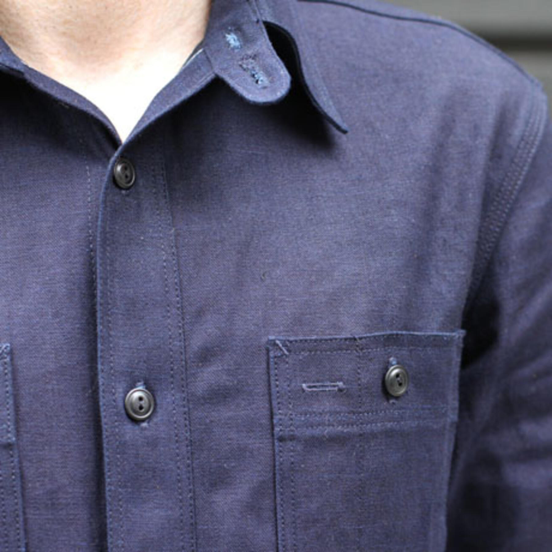 gustin #3 indigoxindigo workshirt