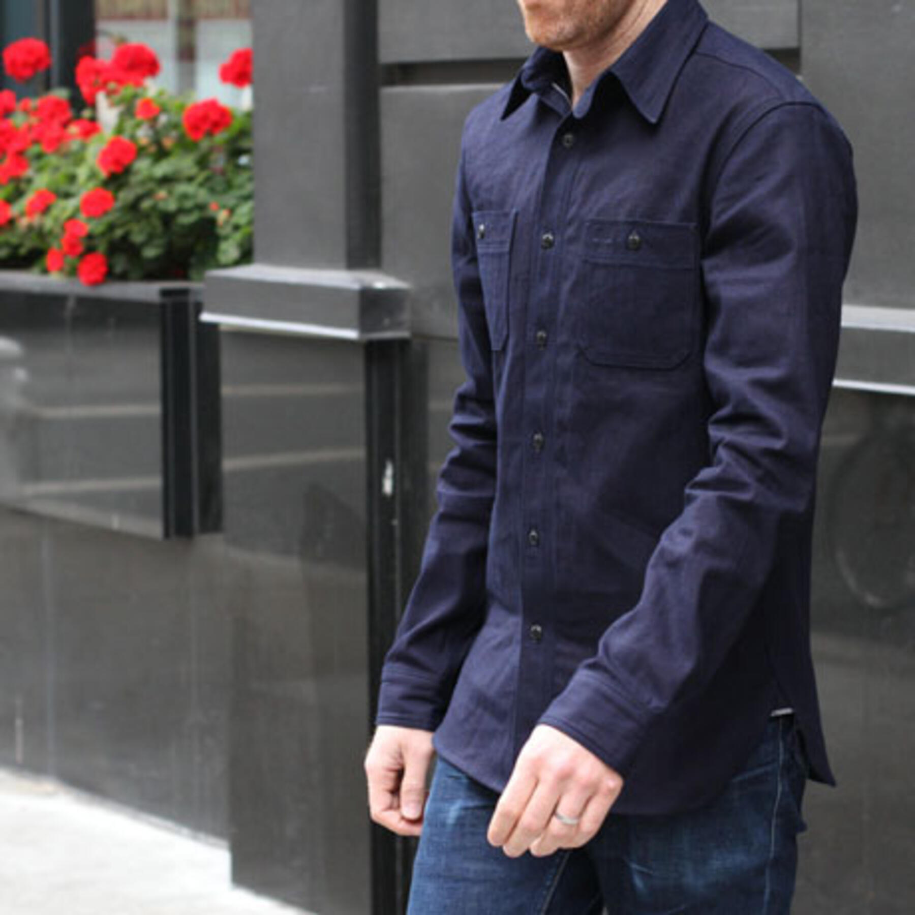gustin #3 indigoxindigo workshirt