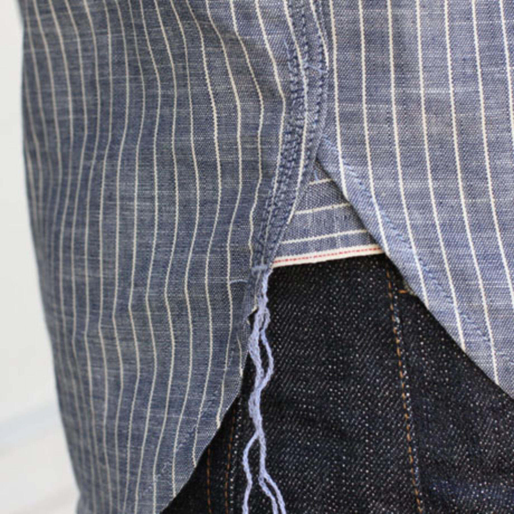 gustin #4 indigo stripe workshirt