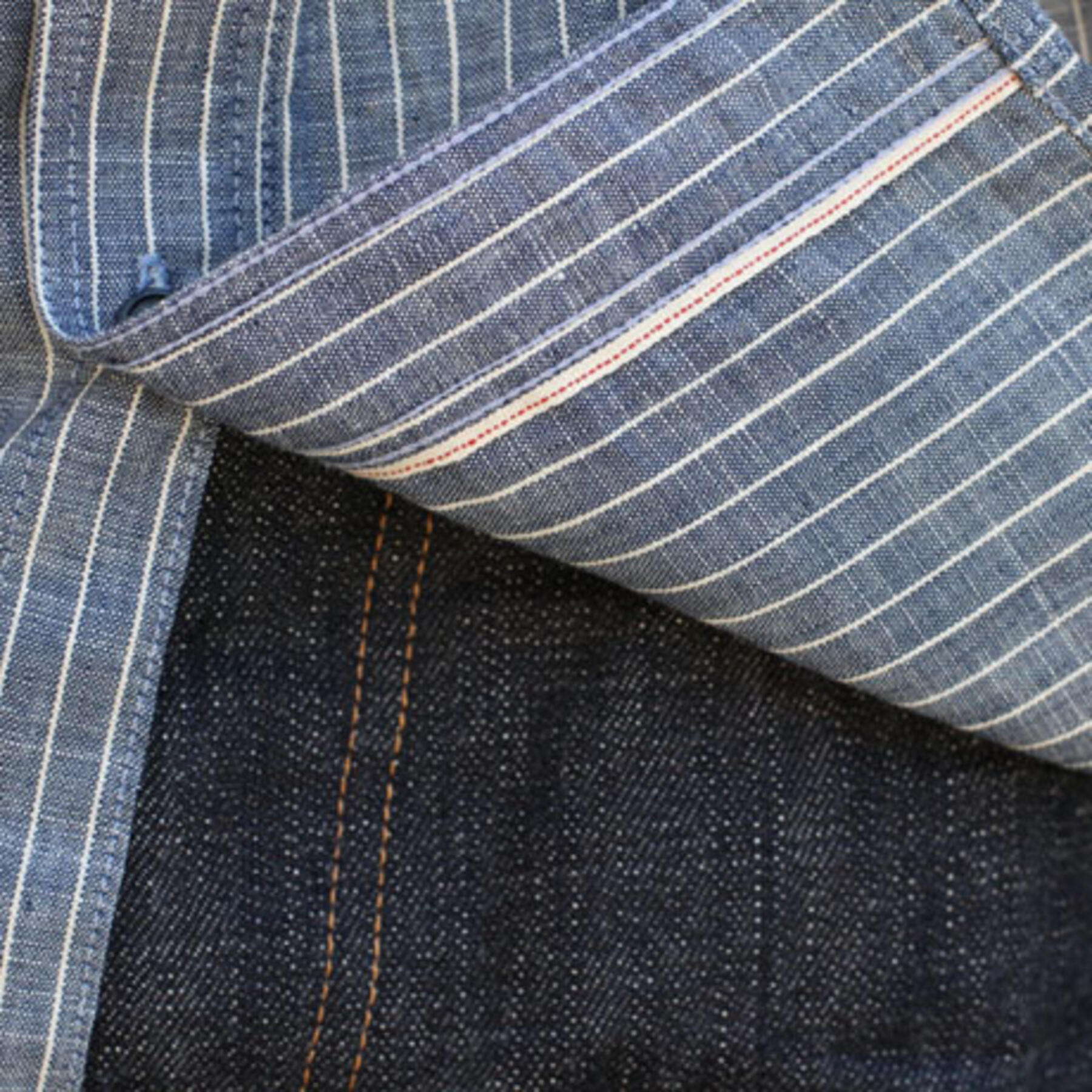 gustin #4 indigo stripe workshirt