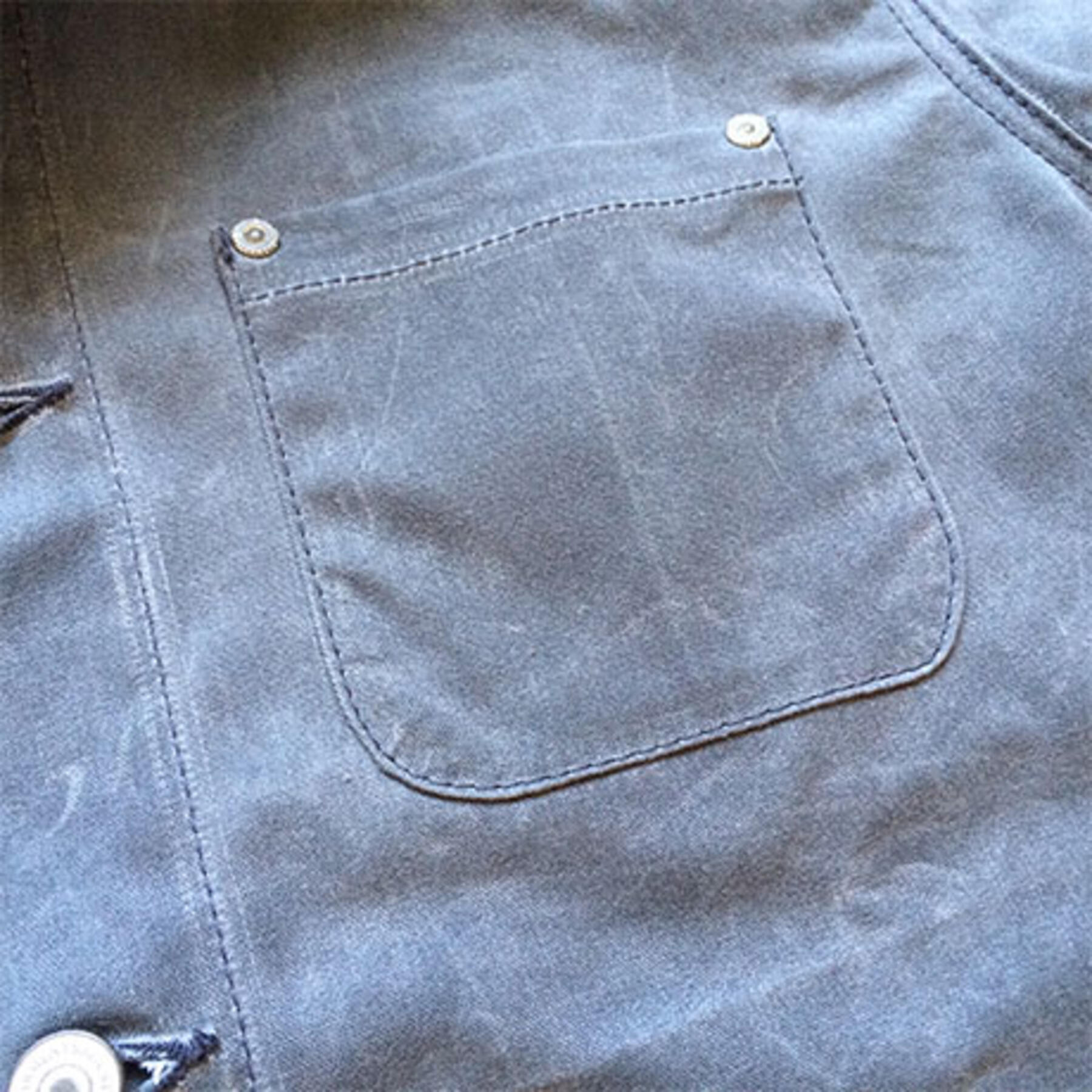 gustin chore coat - waxed charcoal