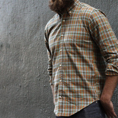 gustin #56 orange eucalyptus plaid