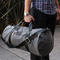 gustin charcoal canvas duffel