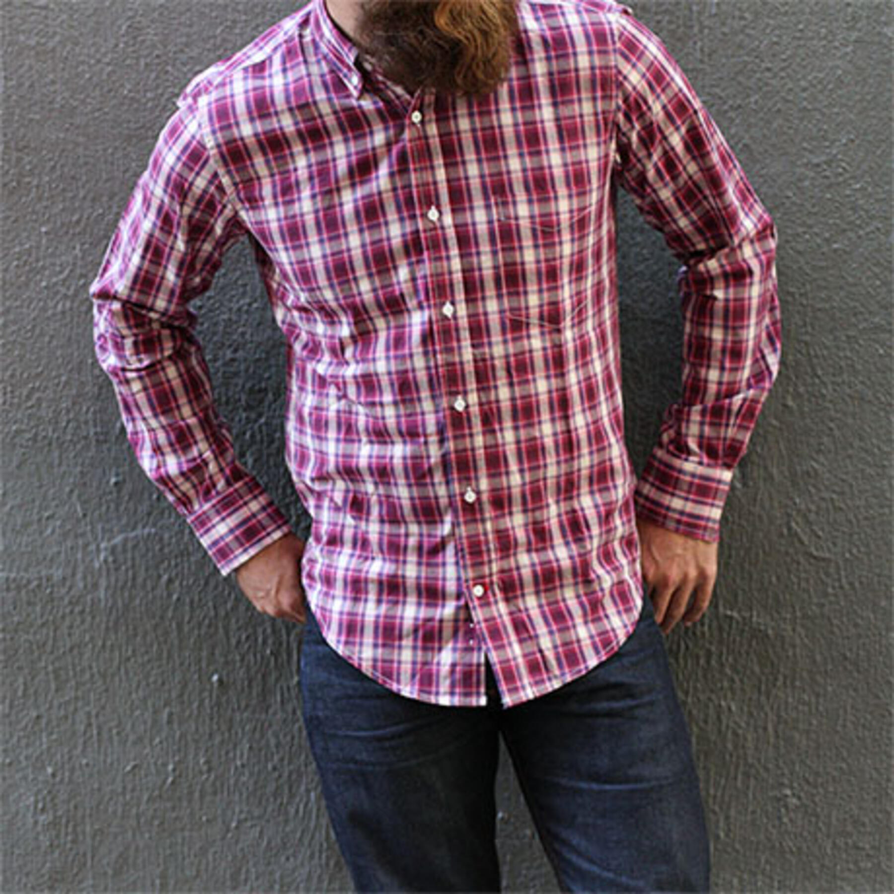 gustin #65 magenta plaid