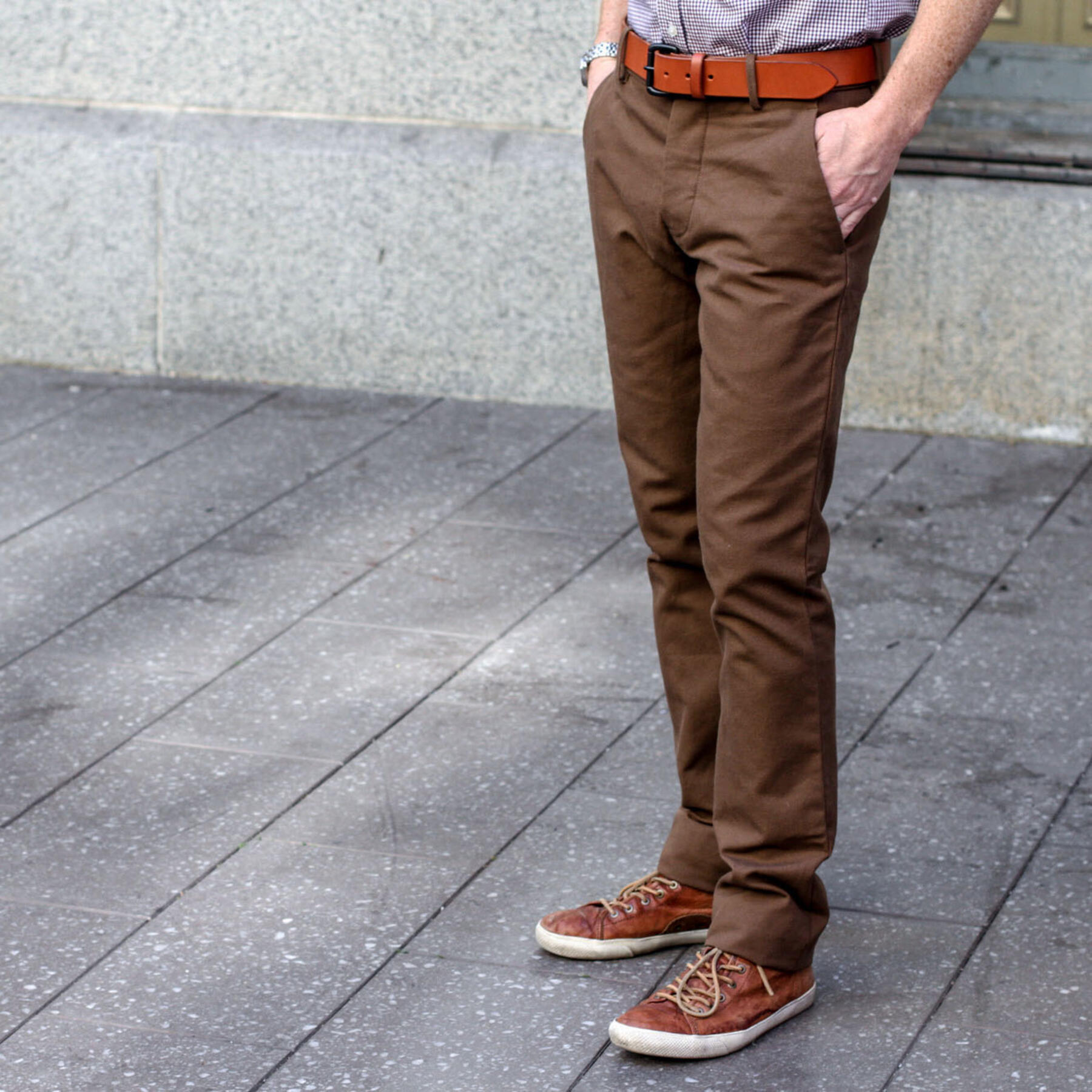 gustin #6 brown duck canvas chino