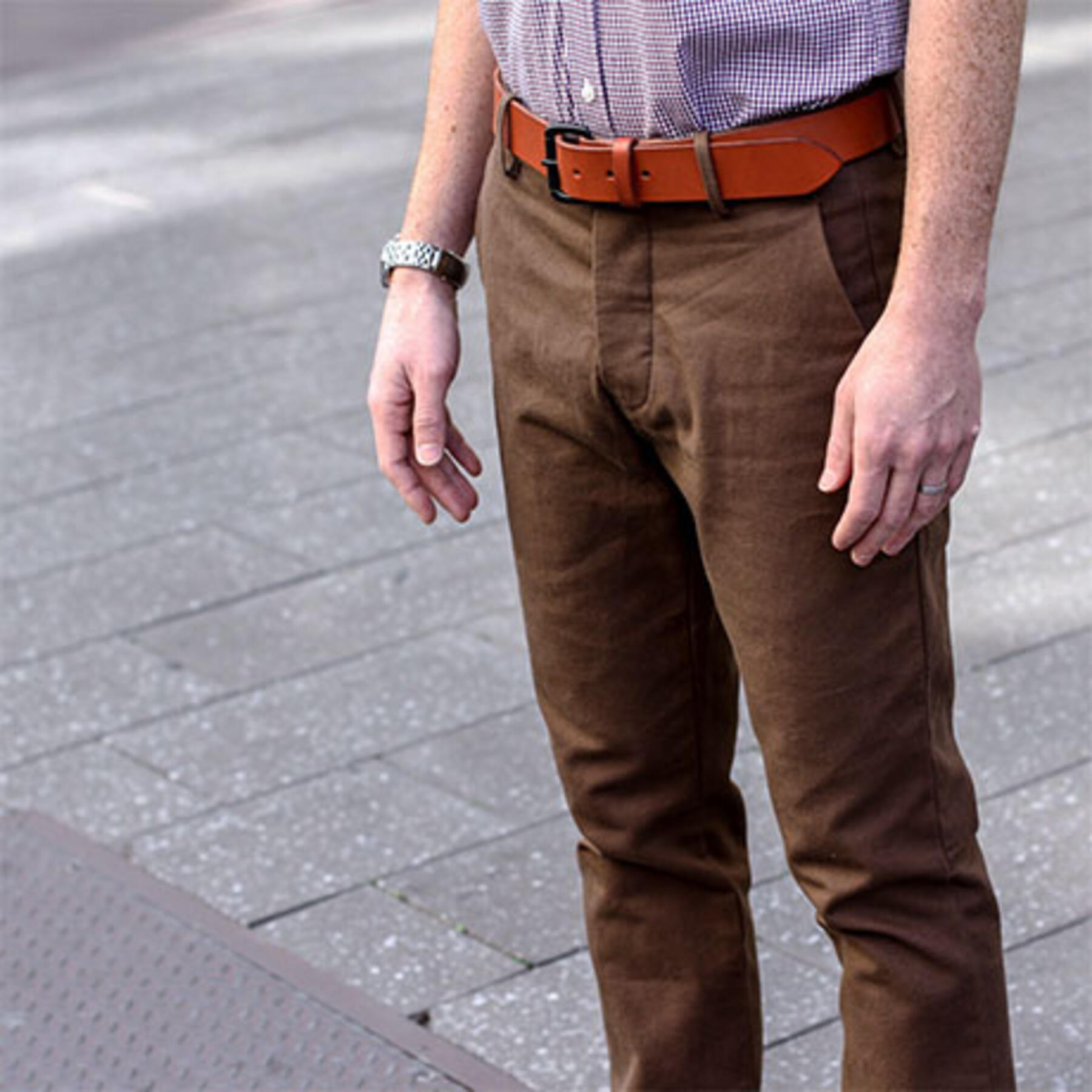 gustin #6 brown duck canvas chino