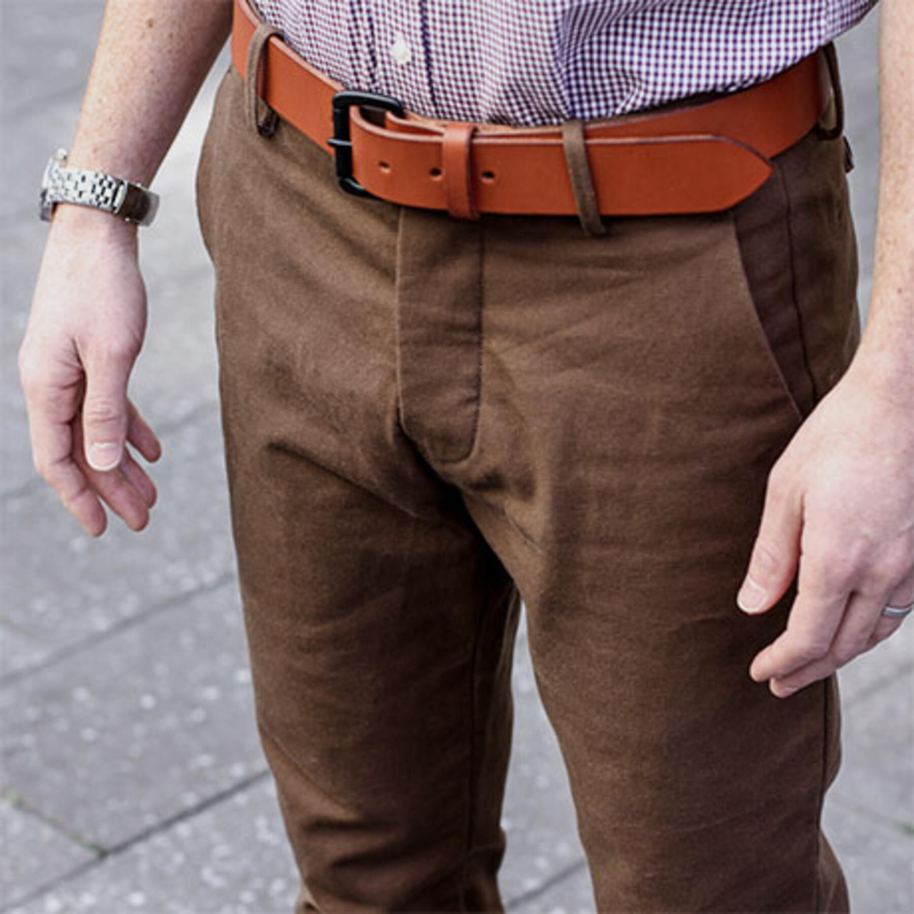 gustin #6 brown duck canvas chino