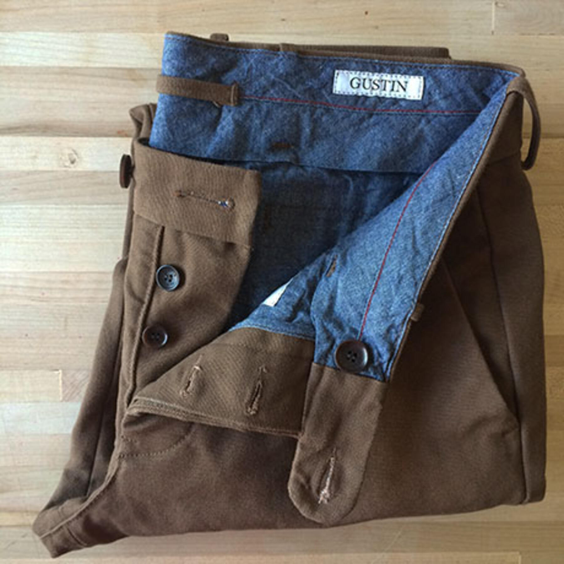 gustin #6 brown duck canvas chino