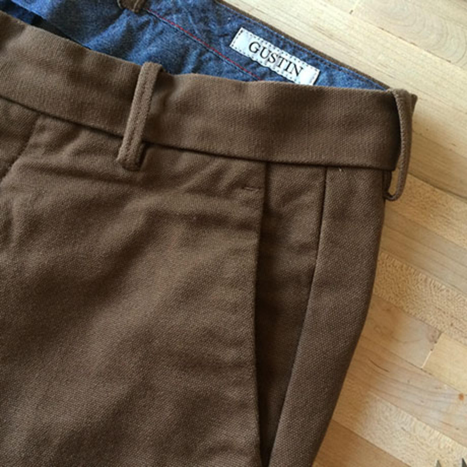 gustin #6 brown duck canvas chino