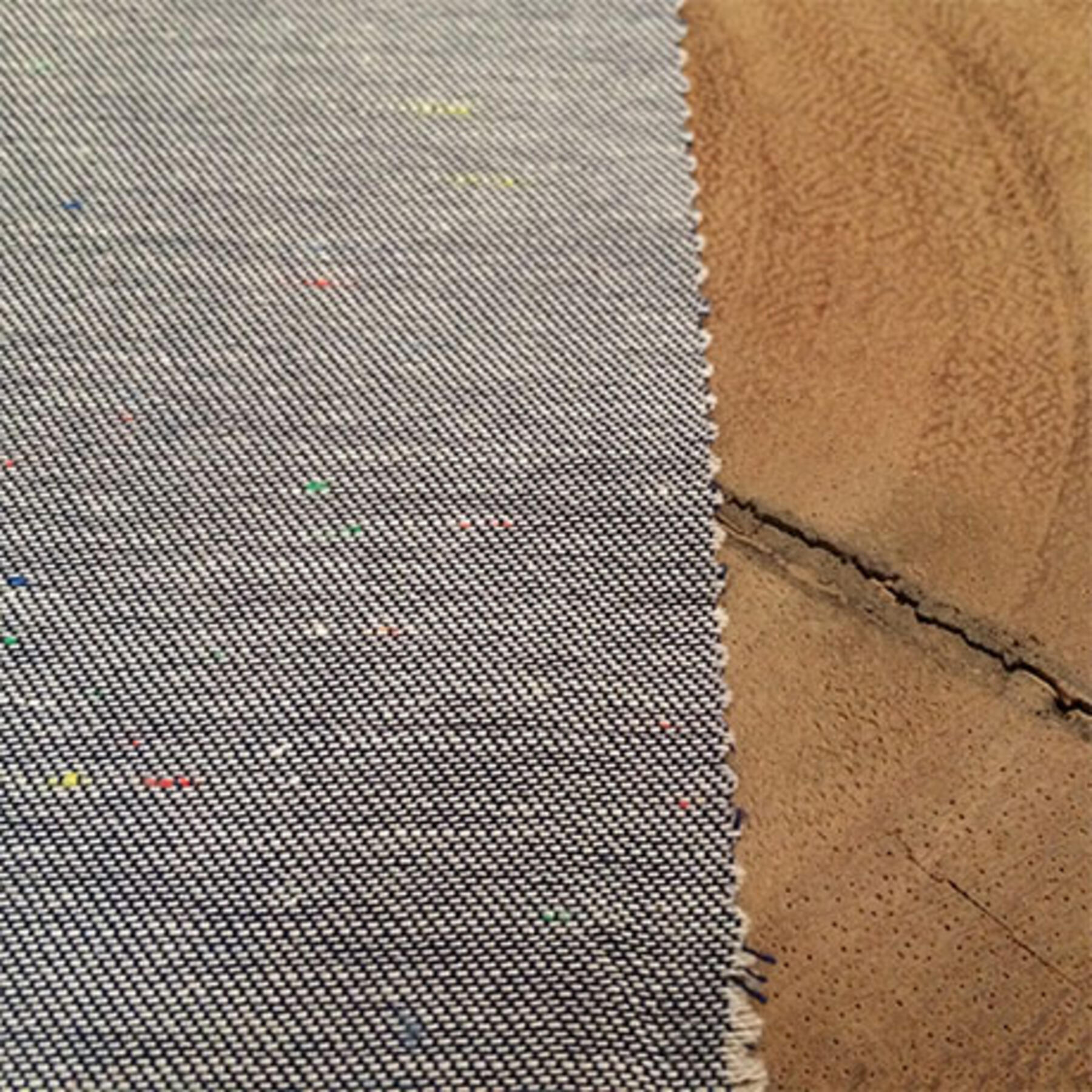 gustin #110 rainbow neps indigo chambray