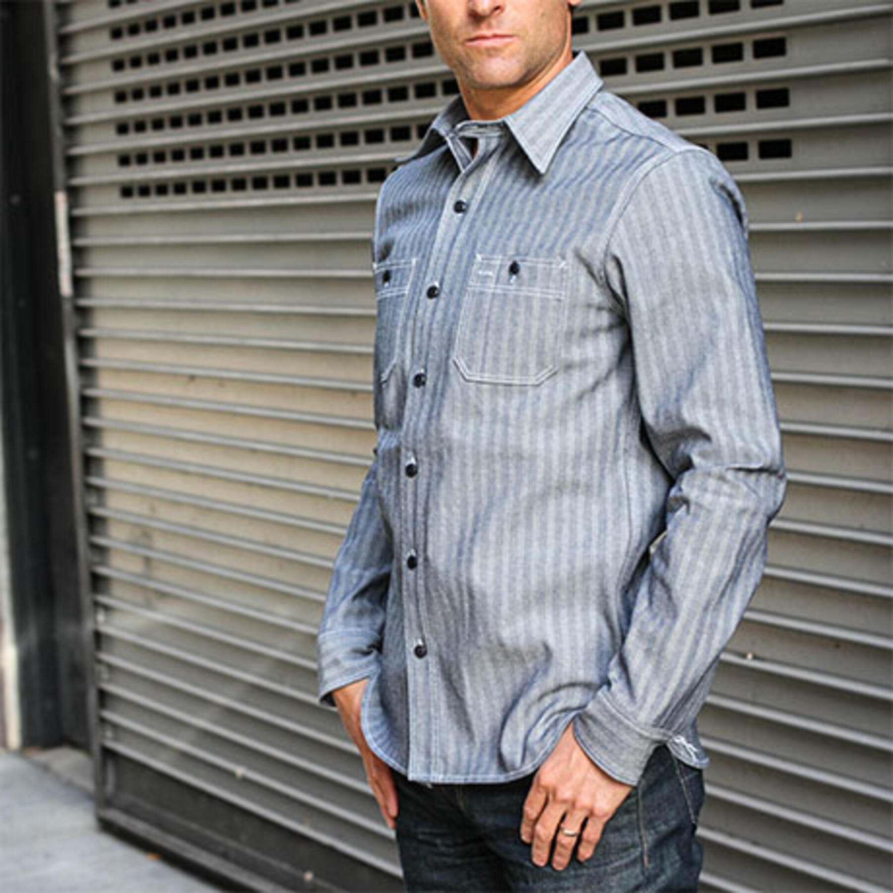 gustin #14 american herringbone workshirt