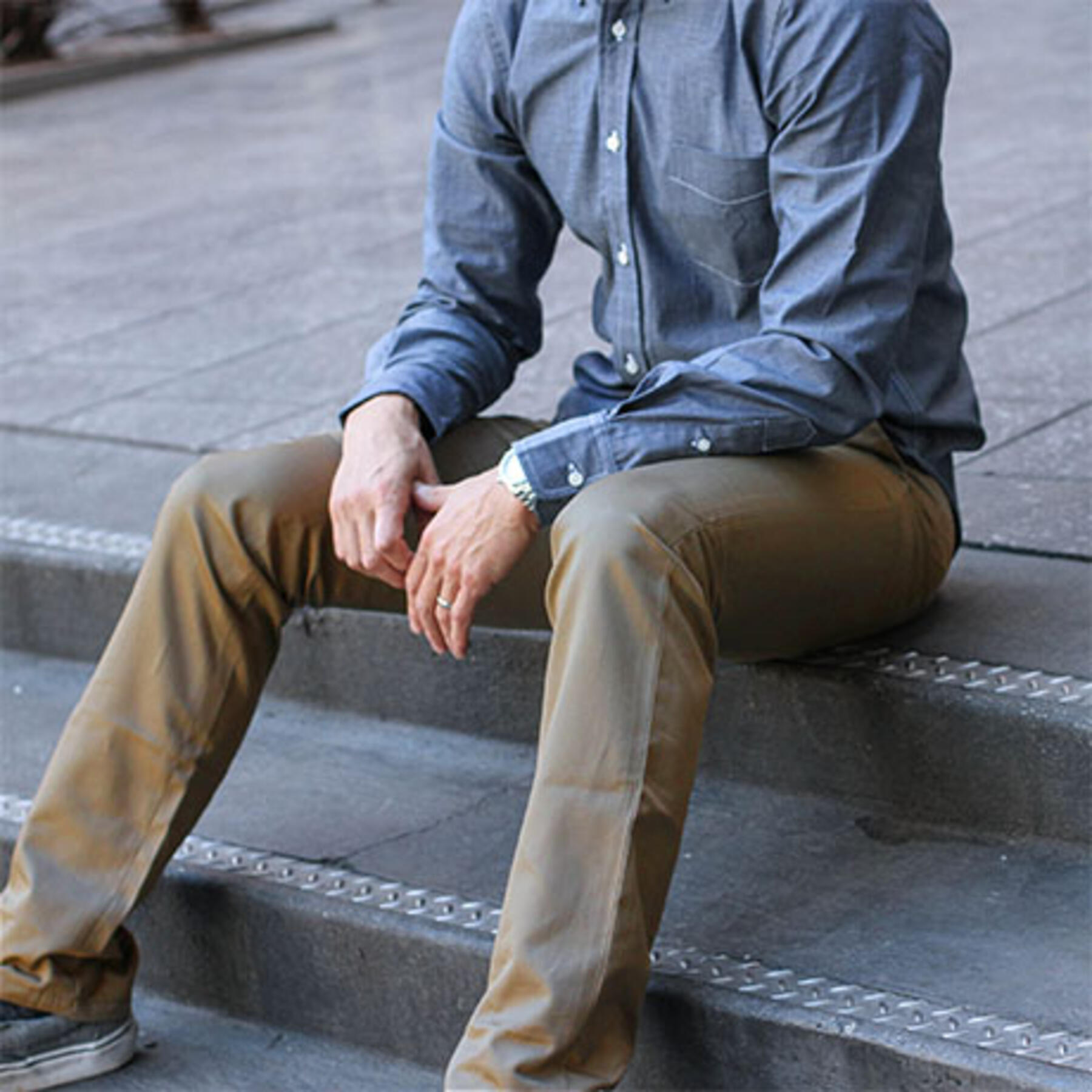 gustin #14 japan true khaki chino