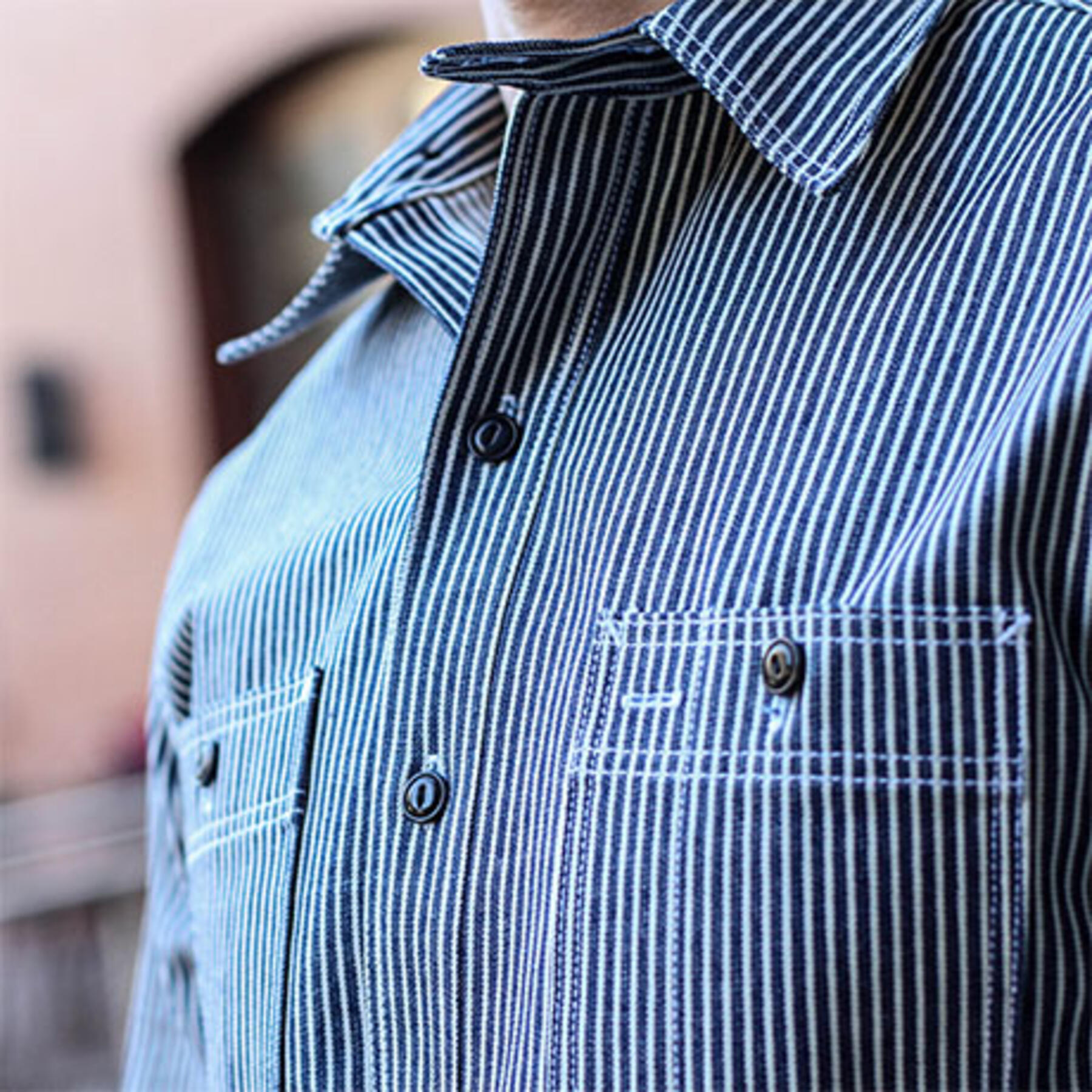gustin #15 hickory stripe workshirt