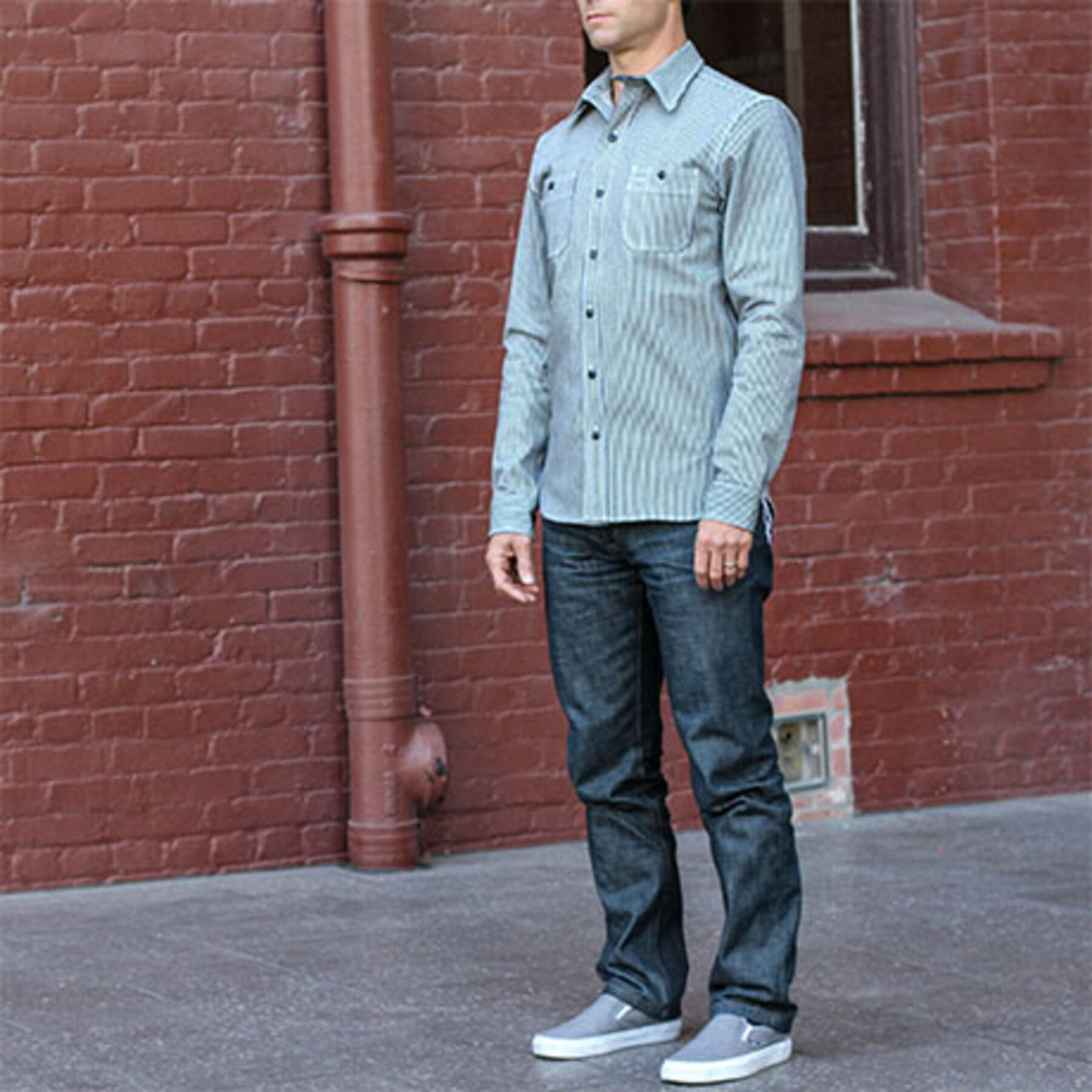 gustin #15 hickory stripe workshirt