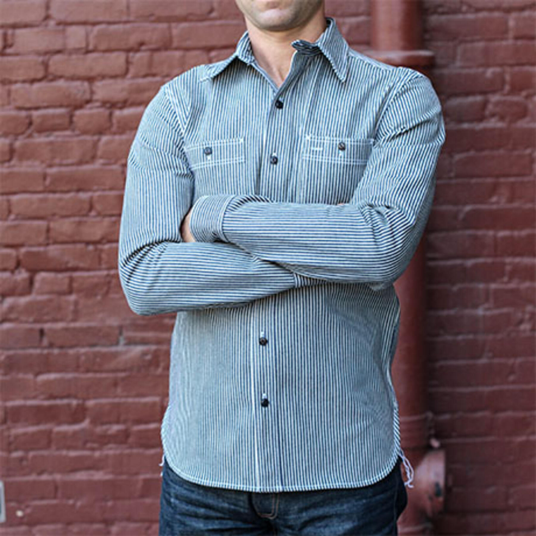 gustin #15 hickory stripe workshirt