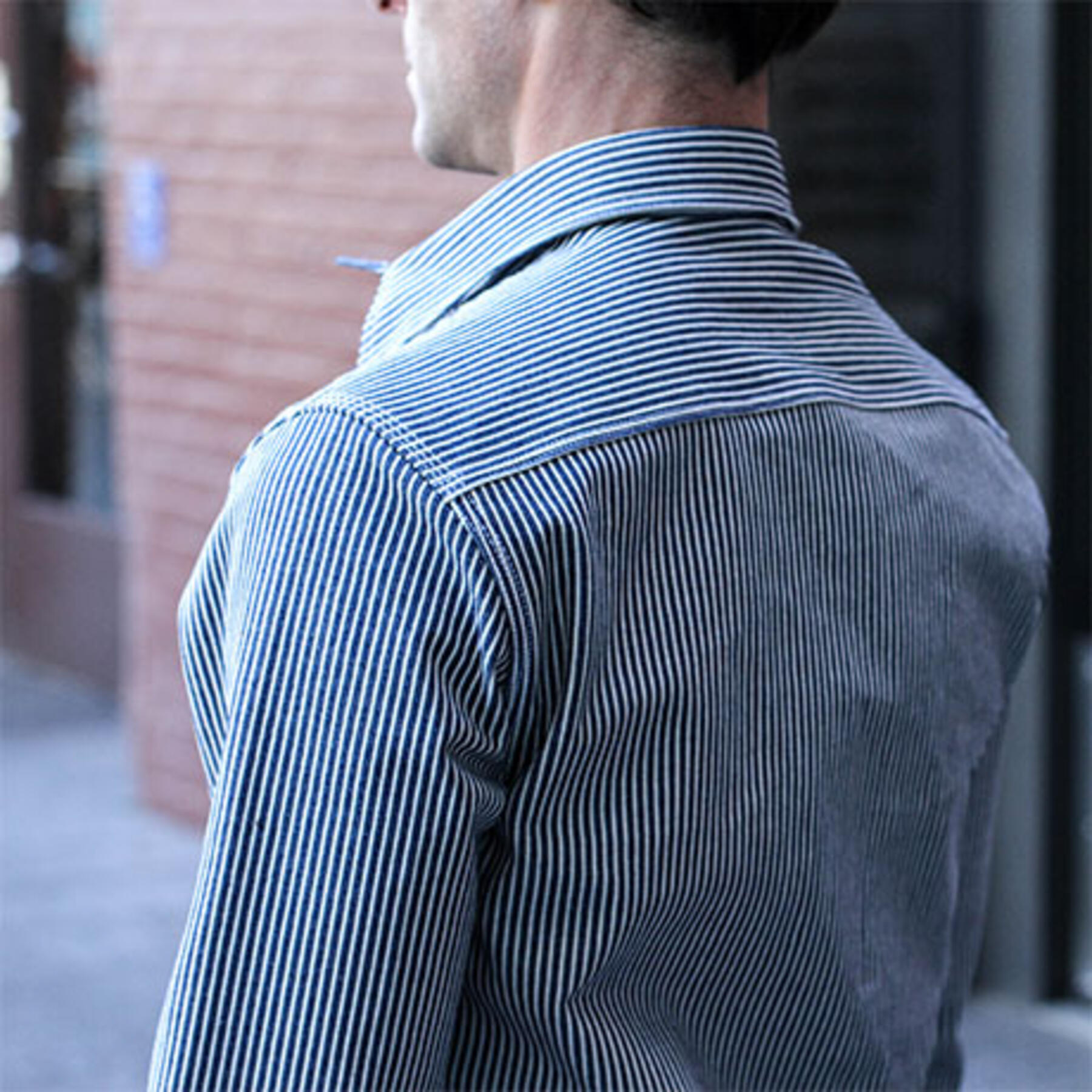 gustin #15 hickory stripe workshirt