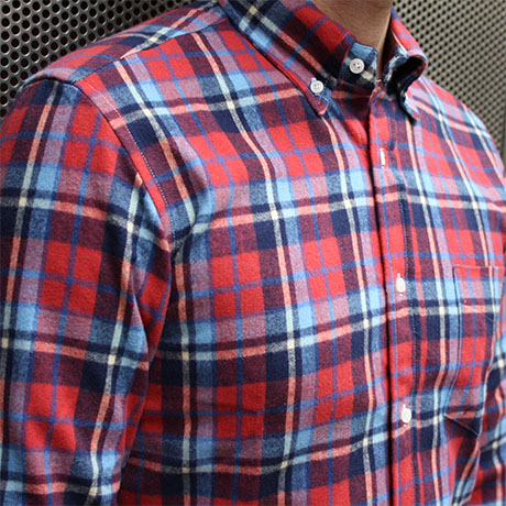 トップス TENDERLOIN STAND FLANNNEL CHECK SHT M 96 Rocket Flannel | Gustin | Shirts | Button Down Shirts