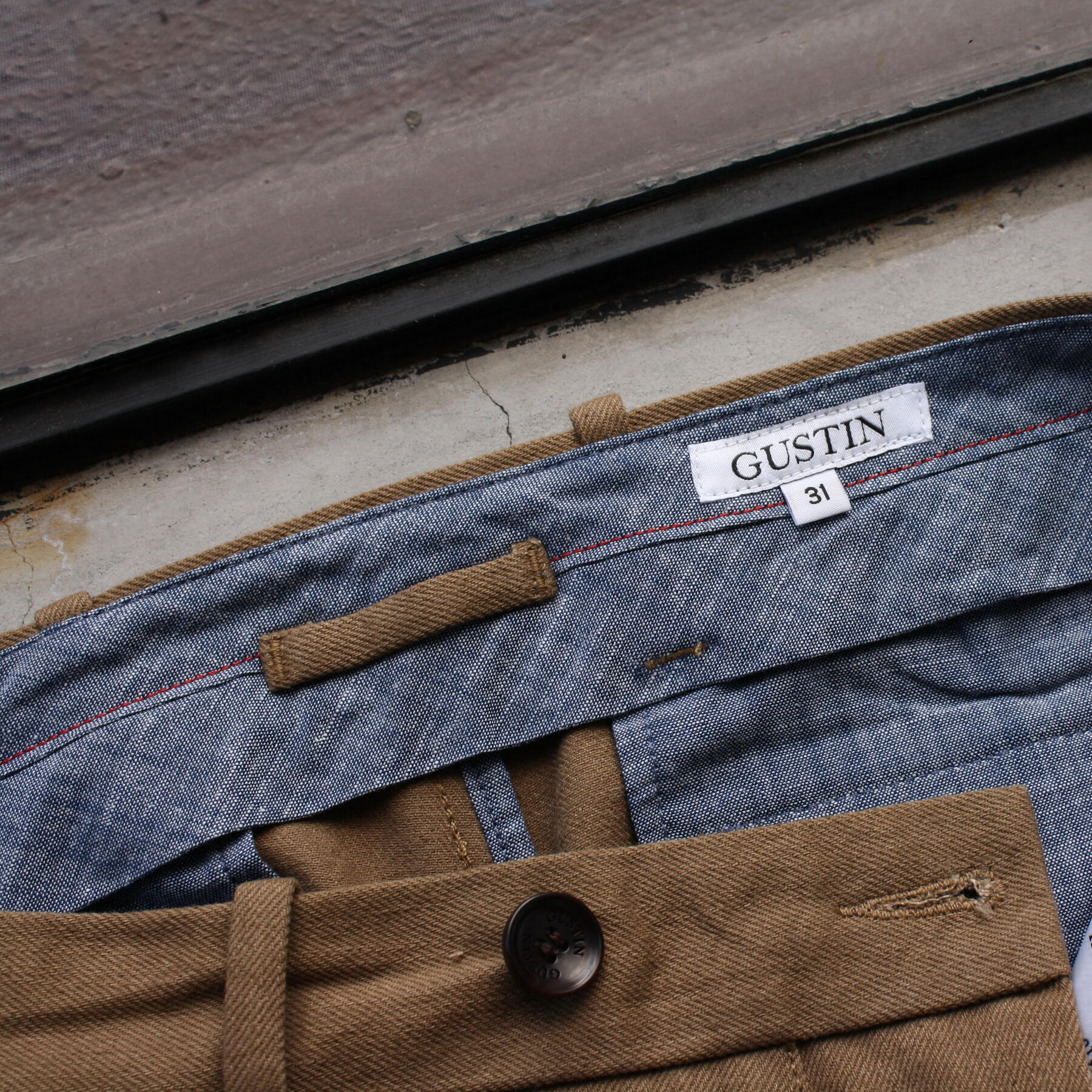 gustin #18 heavy caramel chino