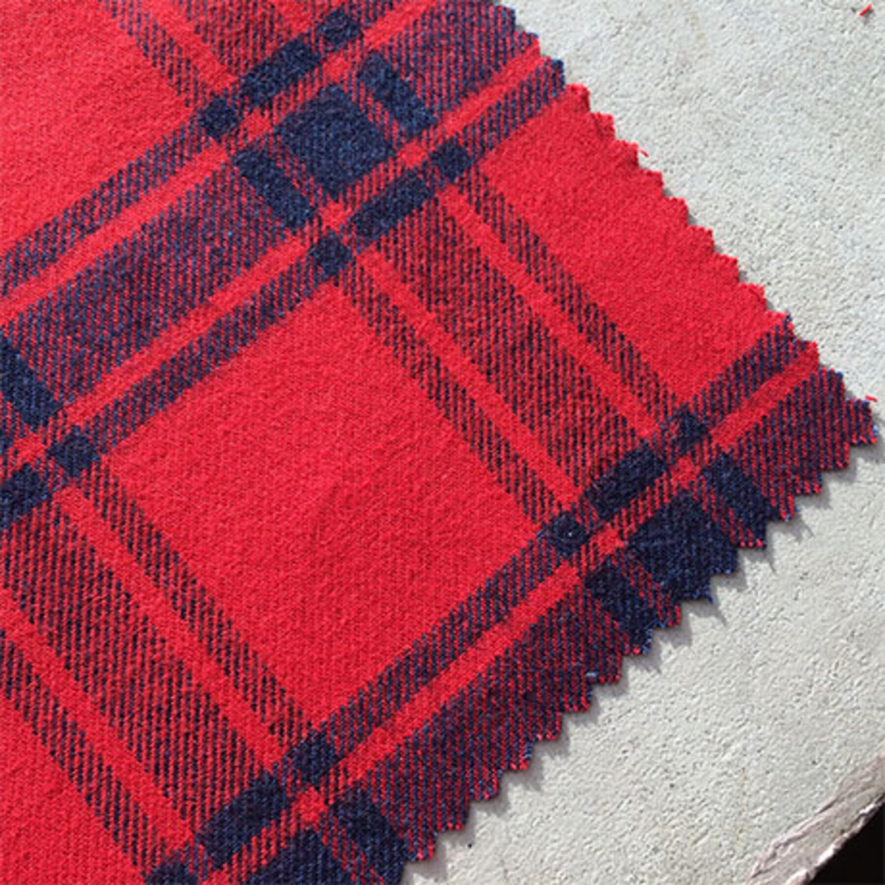 gustin #122 indigoxred plaid flannel