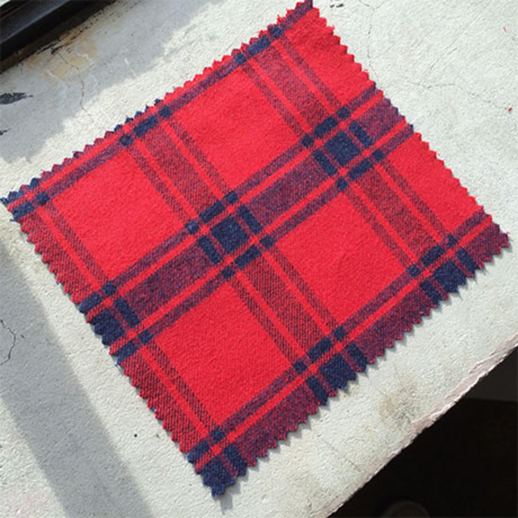 gustin #122 indigoxred plaid flannel