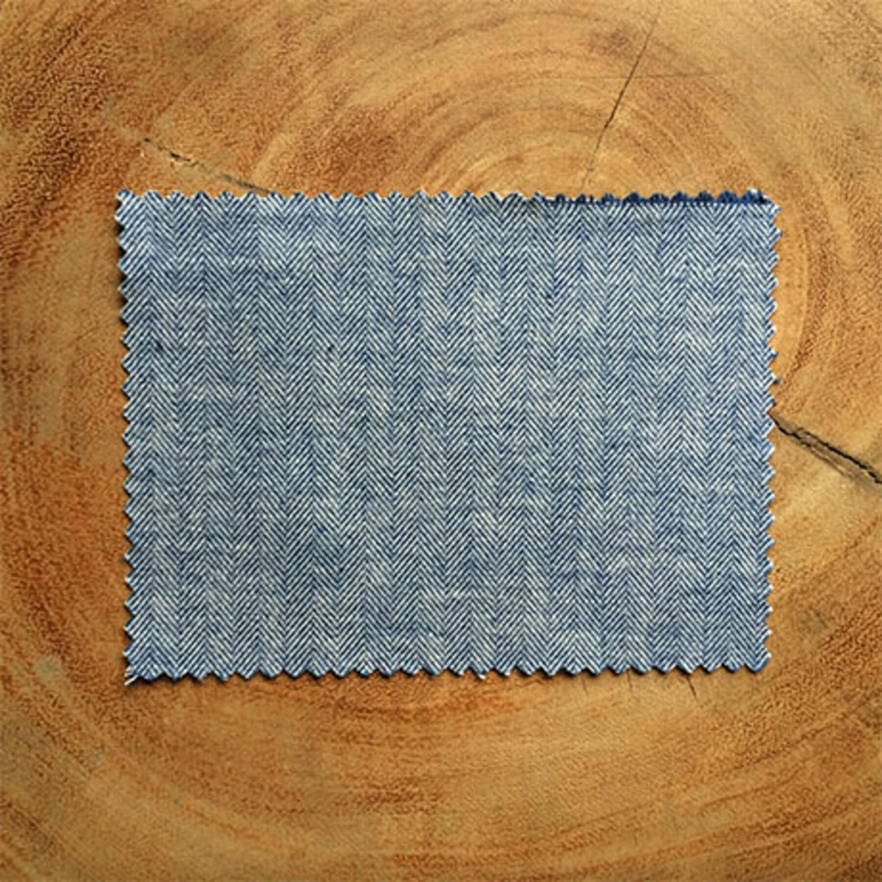 gustin indigoxwhite herringbone