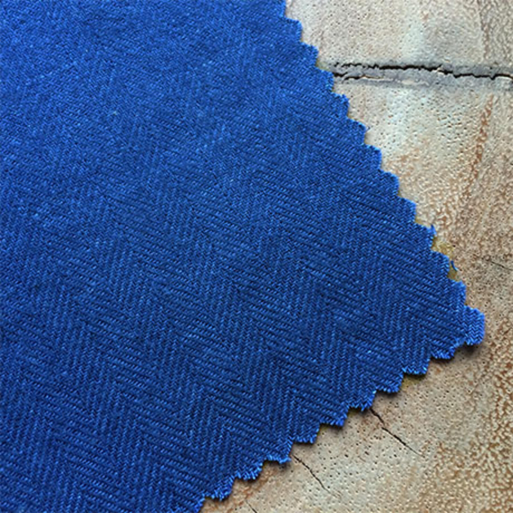 gustin bright indigo herringbone
