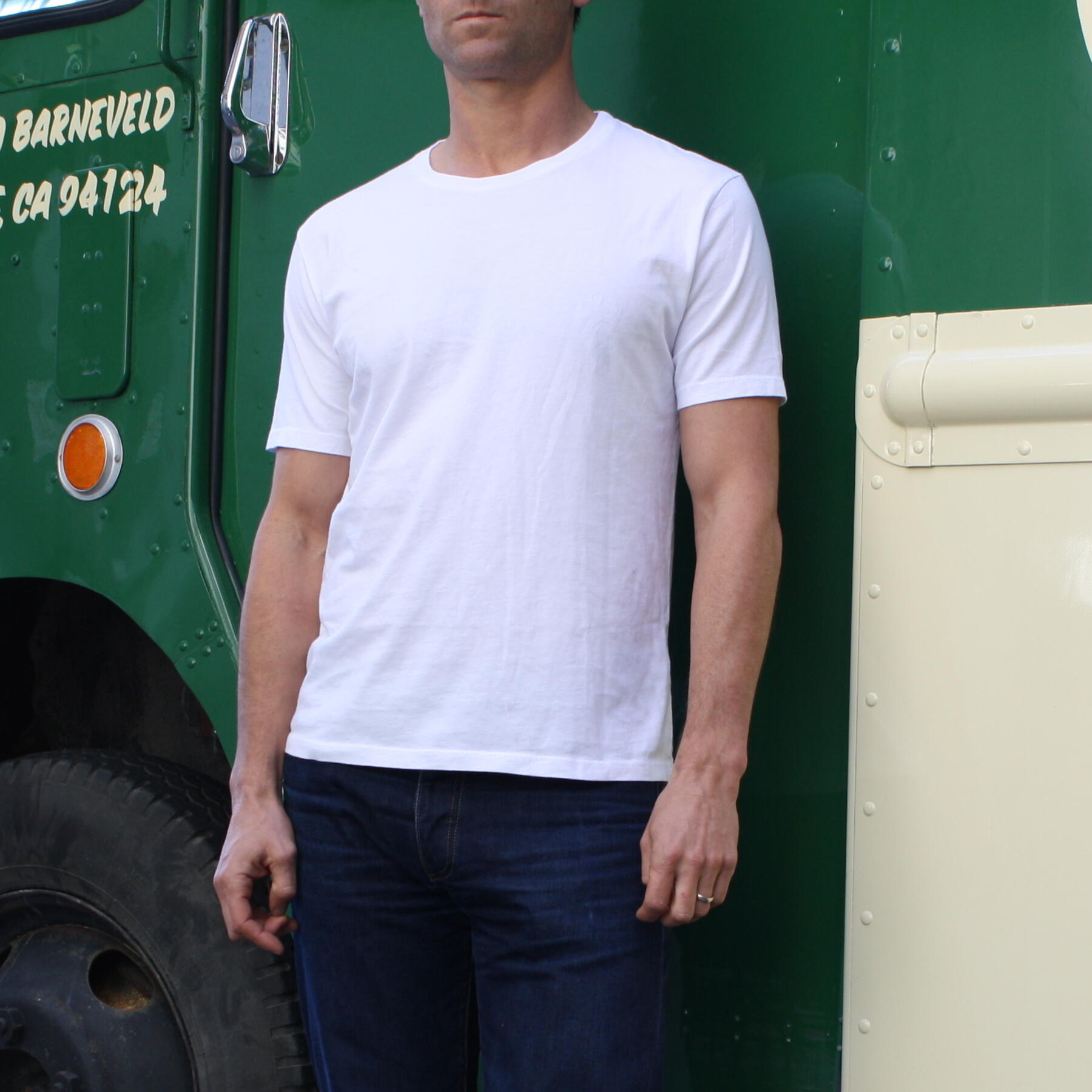 gustin usa organic cotton t-shirt white 2 pack