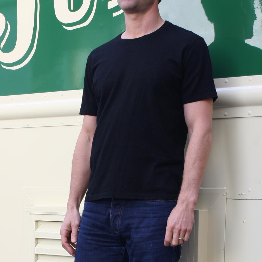 gustin usa organic cotton t-shirt black 2 pack