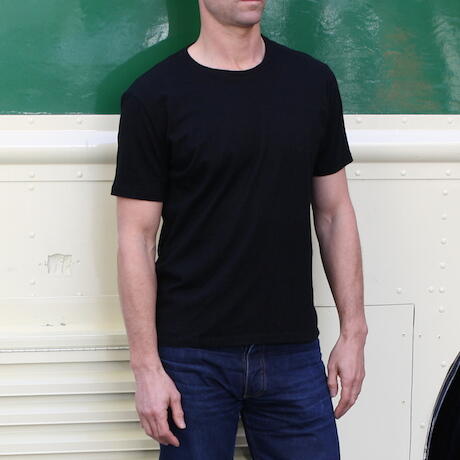 gustin usa organic cotton t-shirt black 2 pack