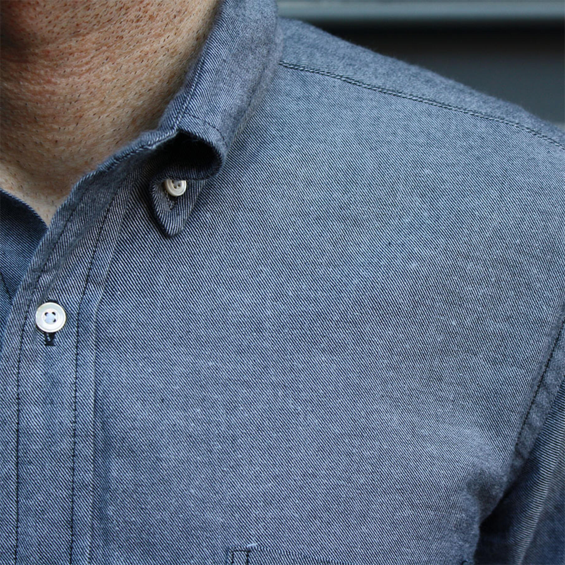 gustin #26 charcoal twill shirt