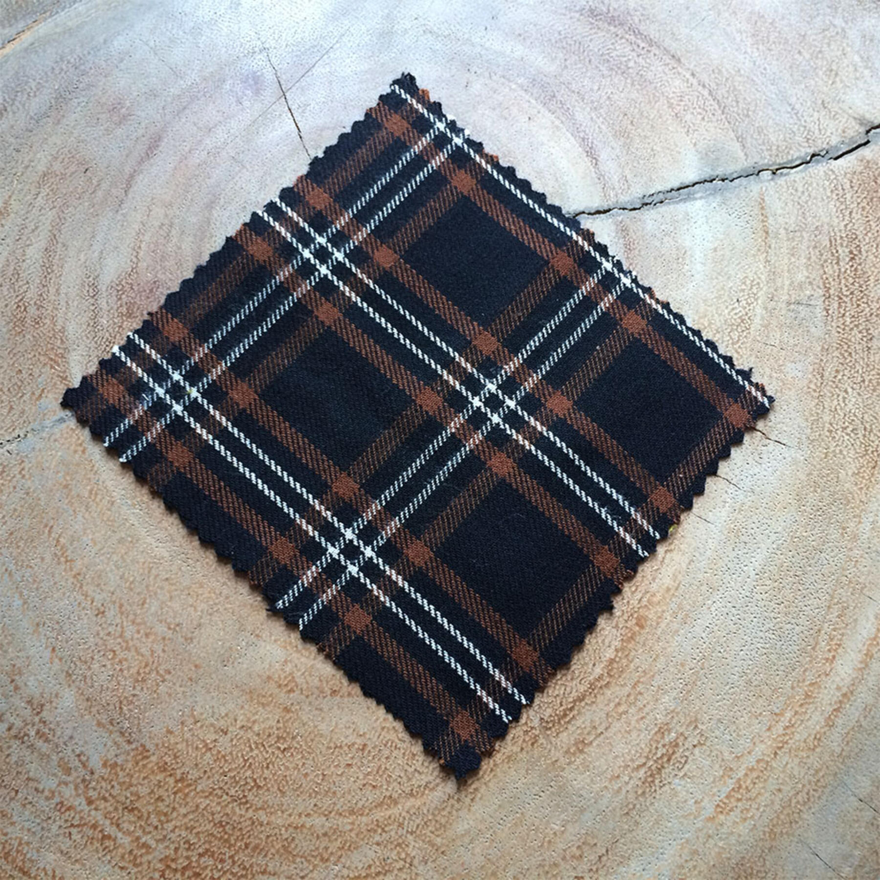 gustin #145 brown black rustic twill