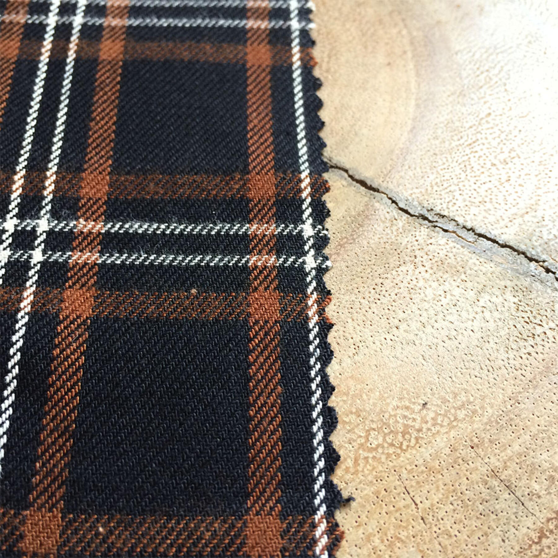 gustin #145 brown black rustic twill