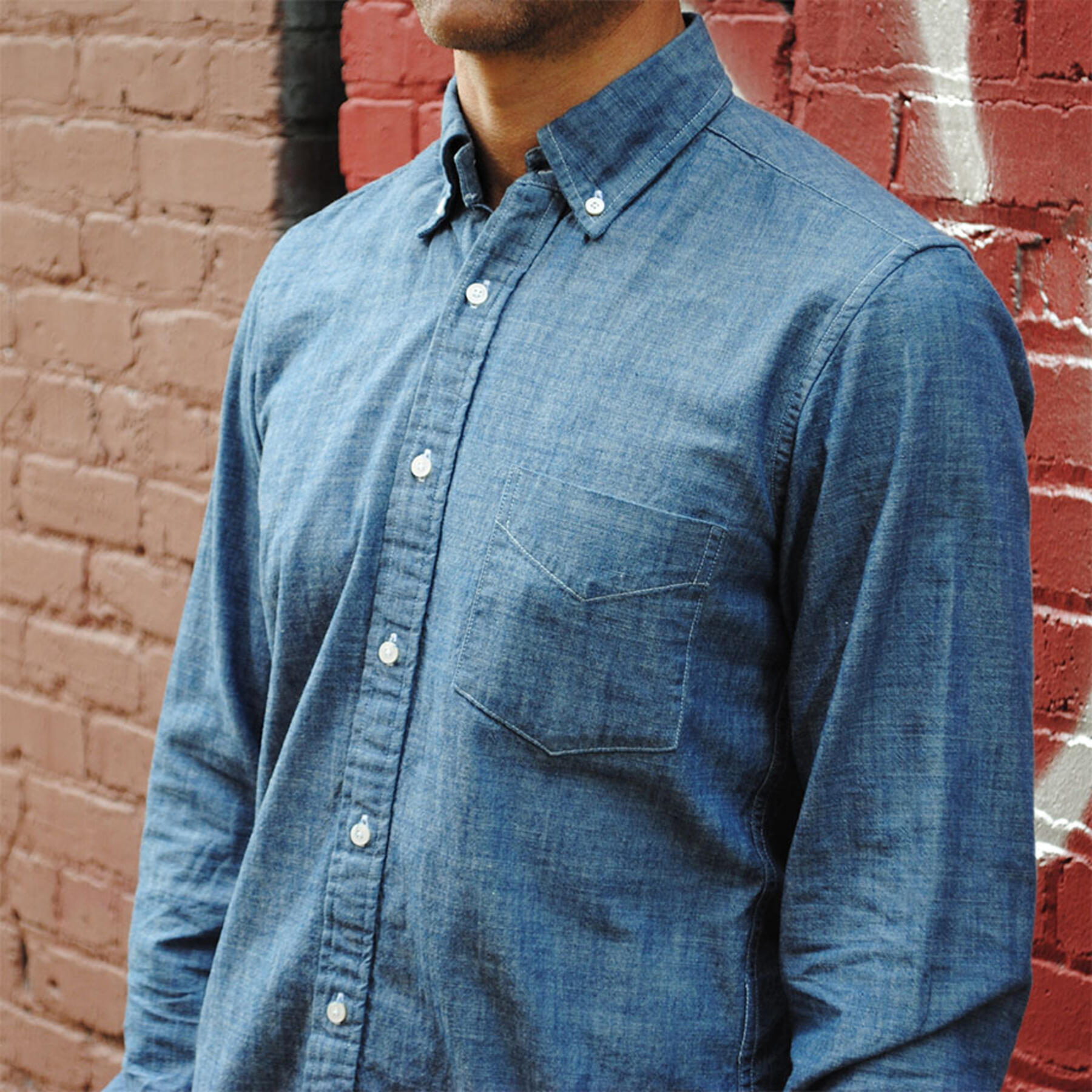 gustin indigo plant dye chambray