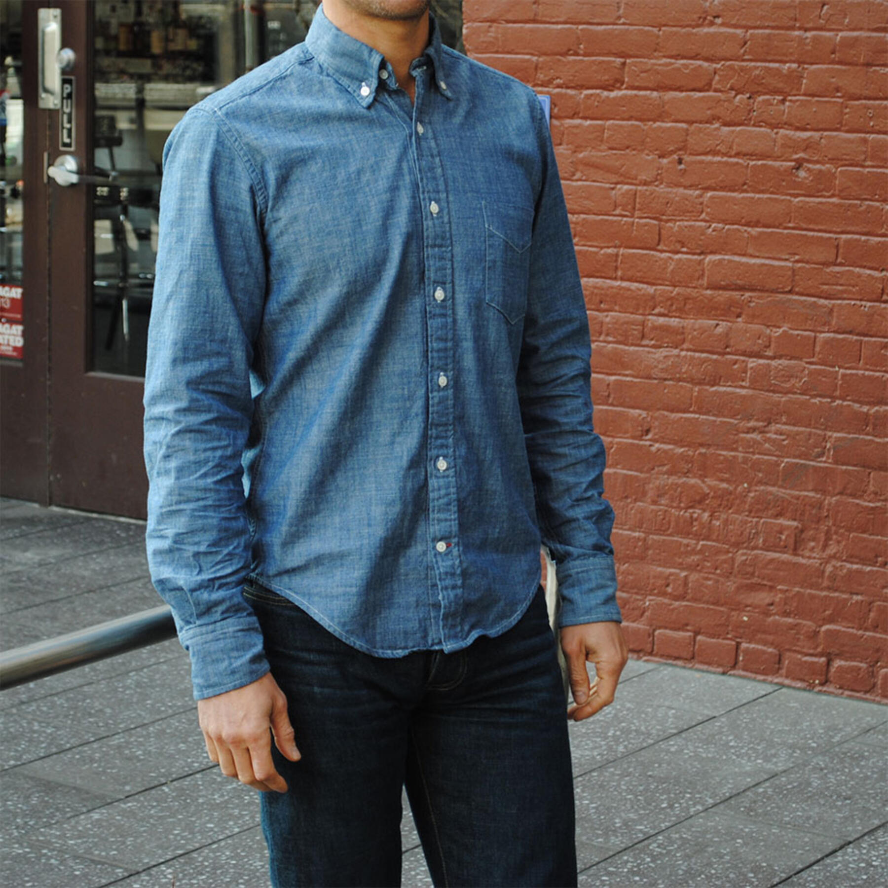 gustin indigo plant dye chambray