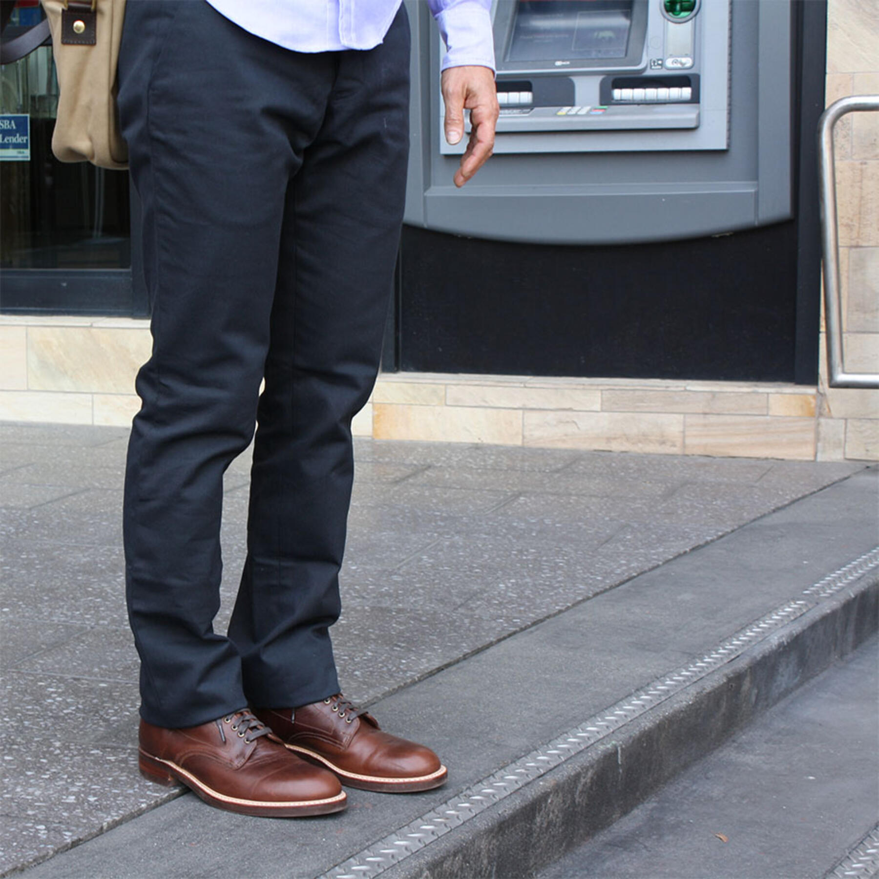 gustin usa military twill navy chino