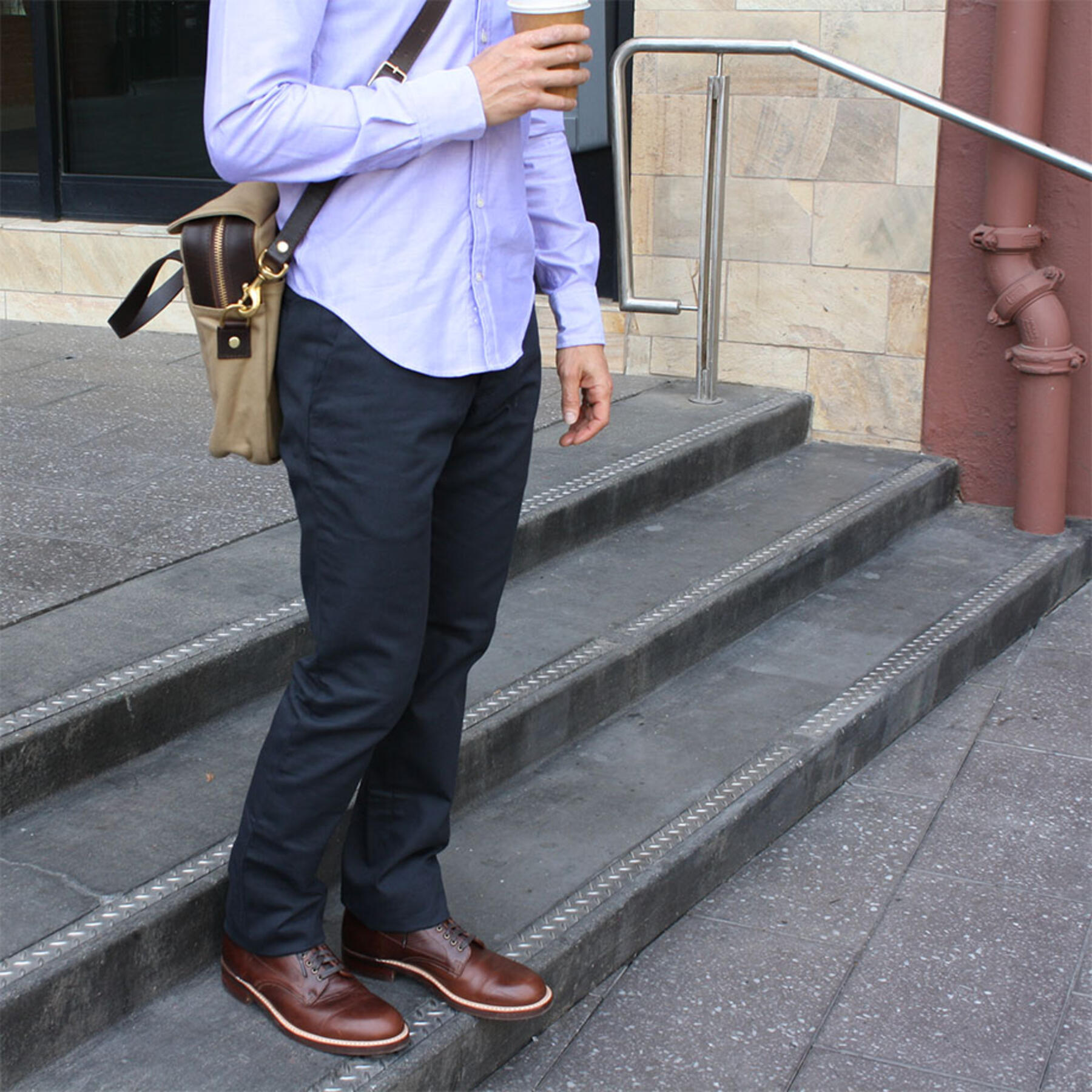 gustin usa military twill navy chino
