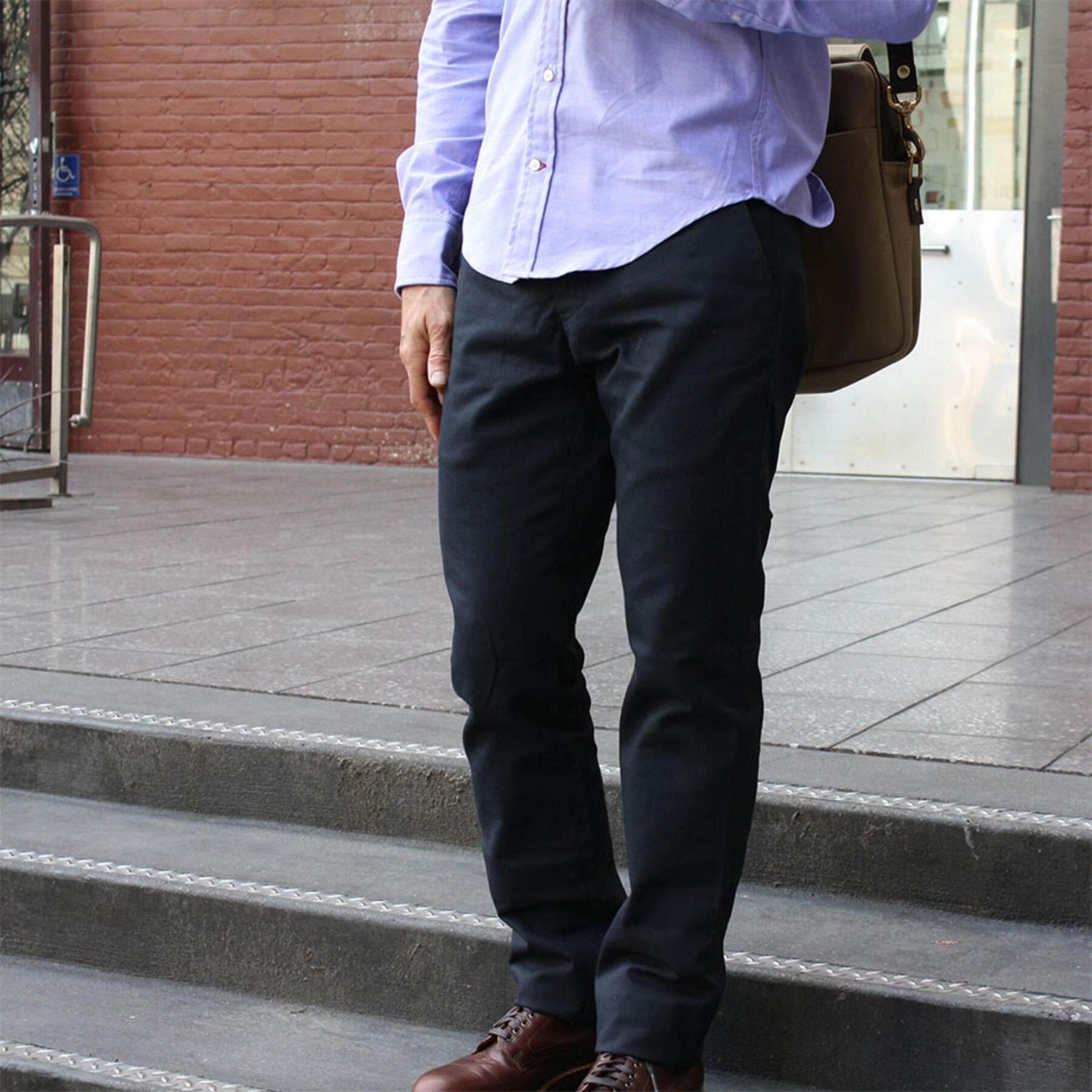 gustin usa military twill navy chino
