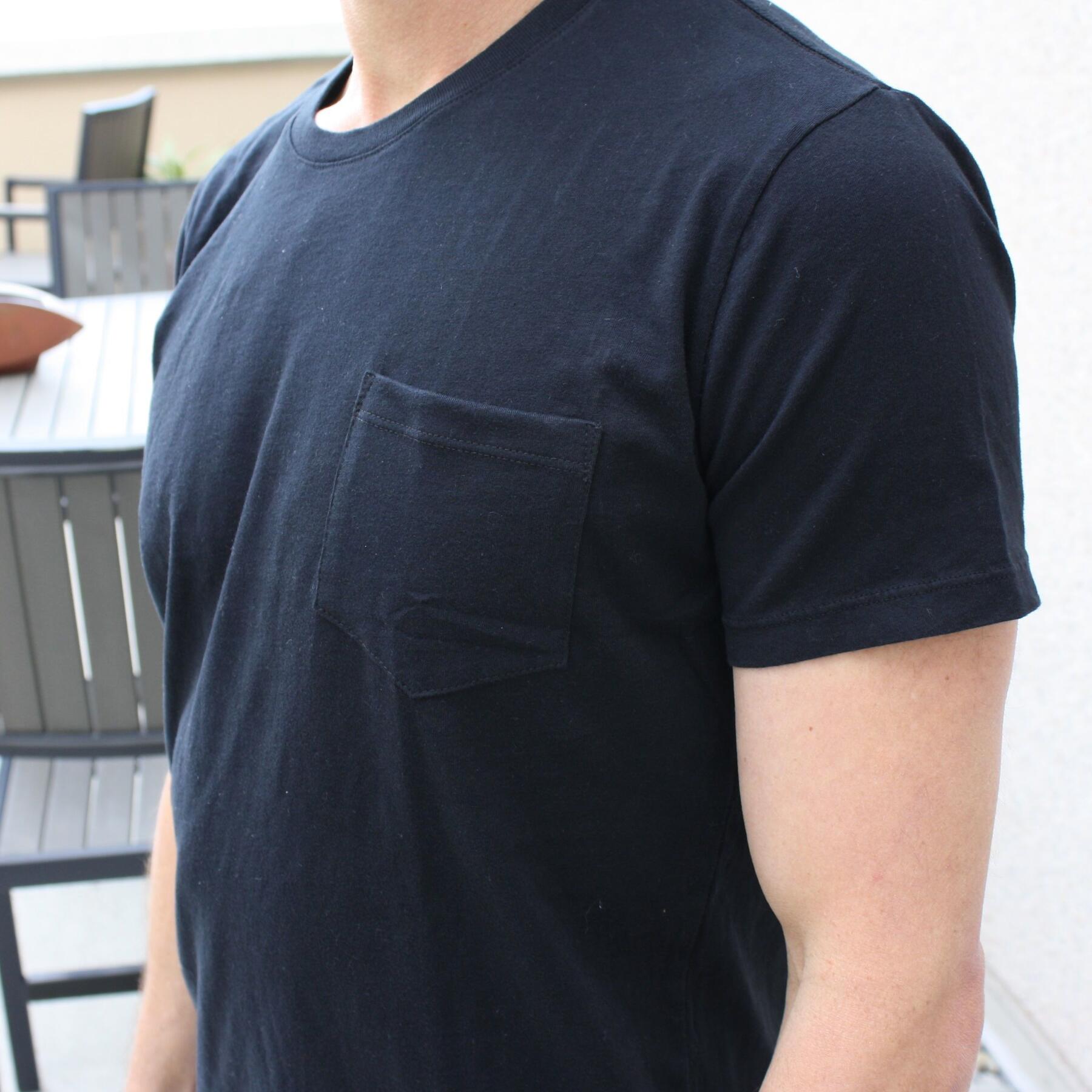 gustin usa pocket t-shirt black 2 pack