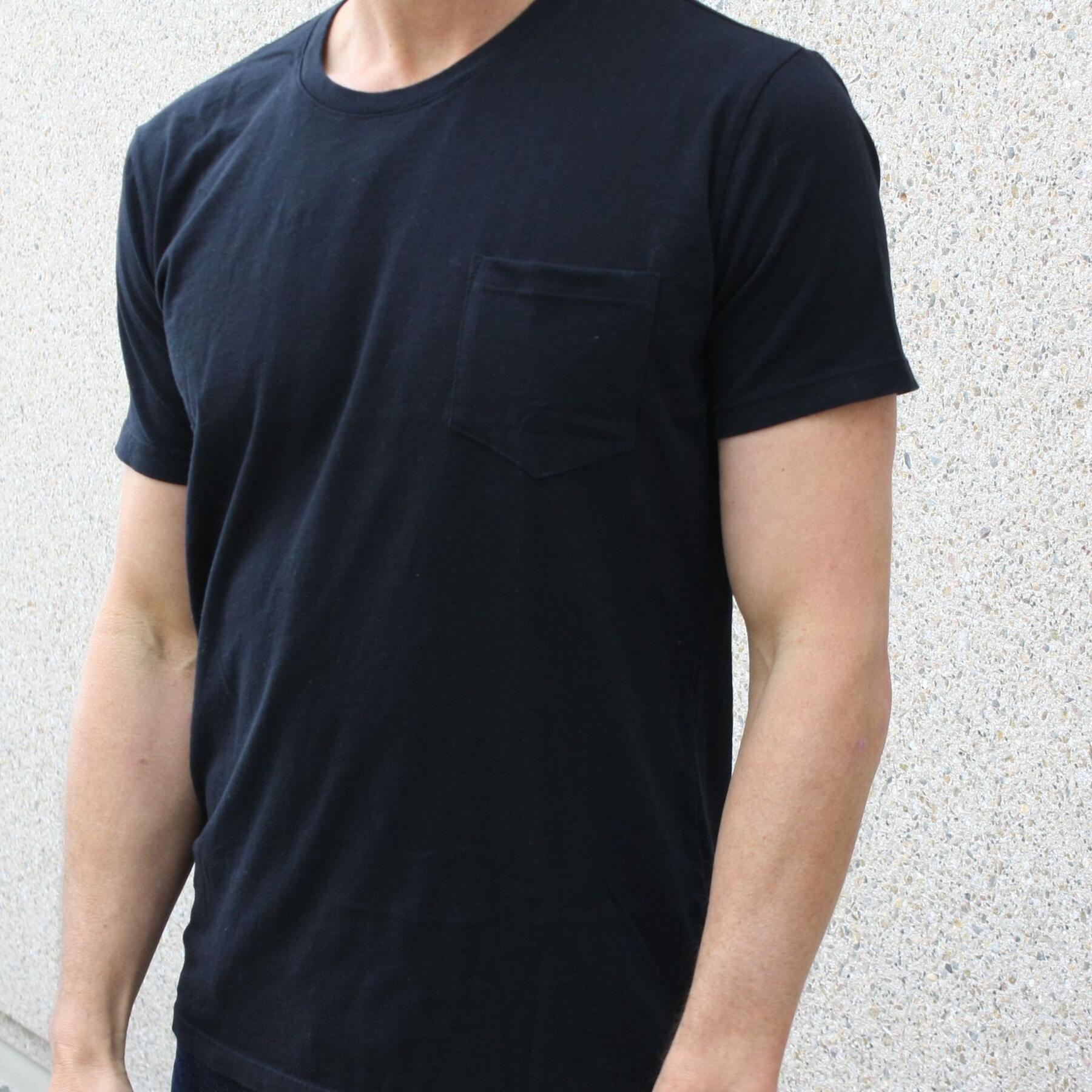 gustin usa pocket t-shirt black 2 pack