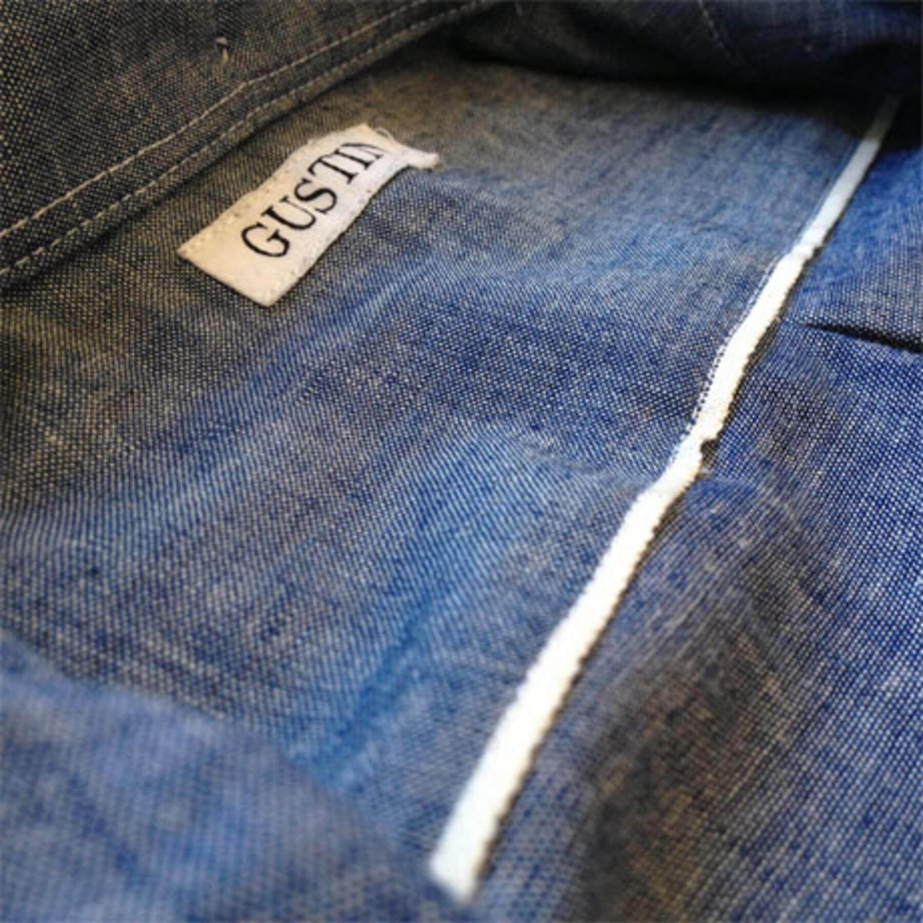 gustin red rust summer chambray
