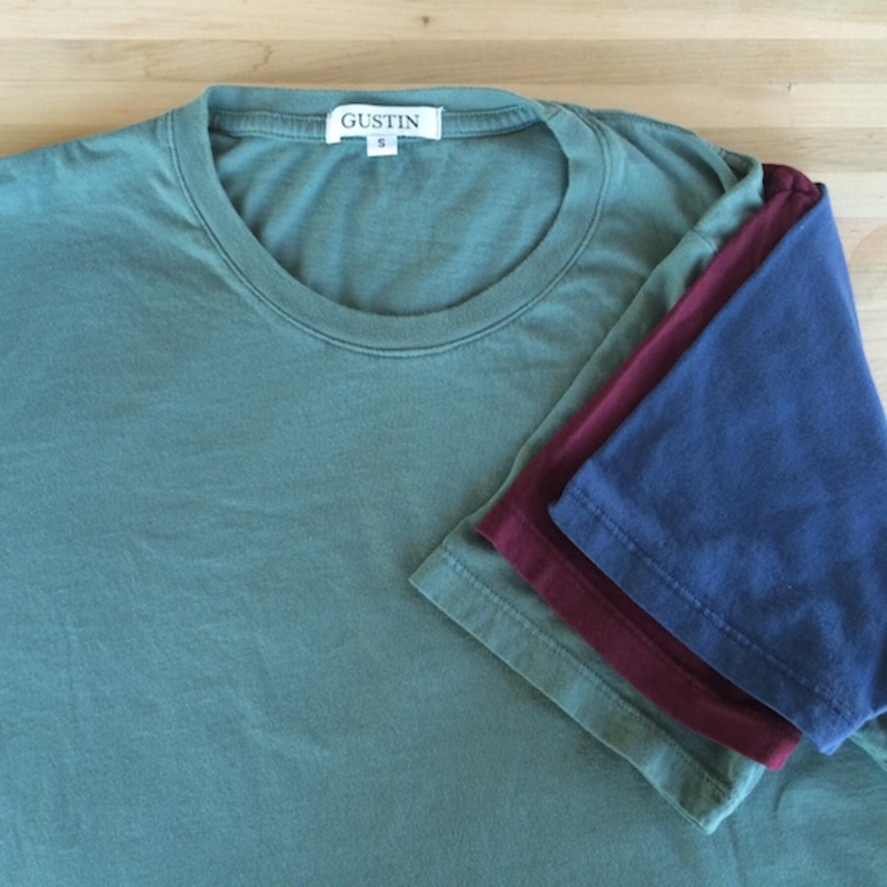 gustin usa t-shirt 3pk (sage, wine, ocean)