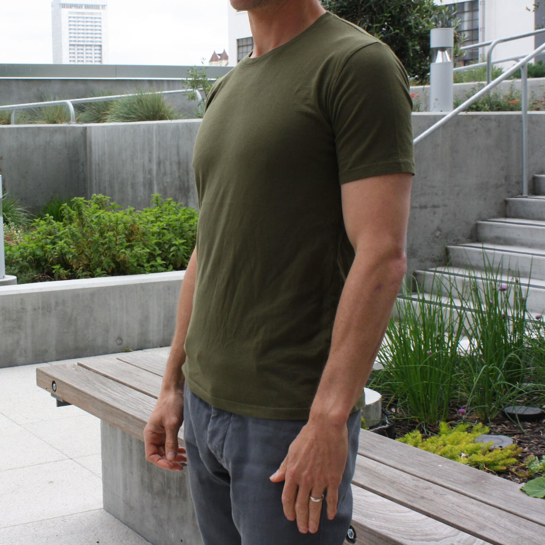 gustin usa t-shirt 3pk (plum, army green, heather grey)