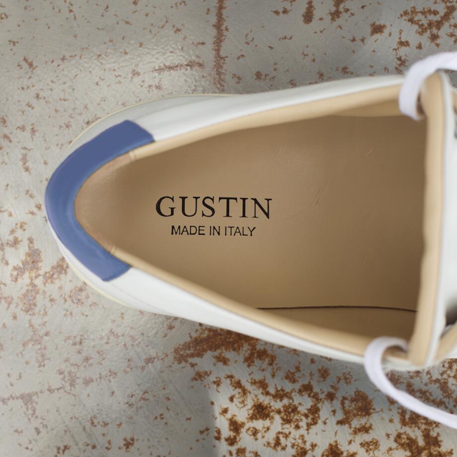 gustin white-blue low top