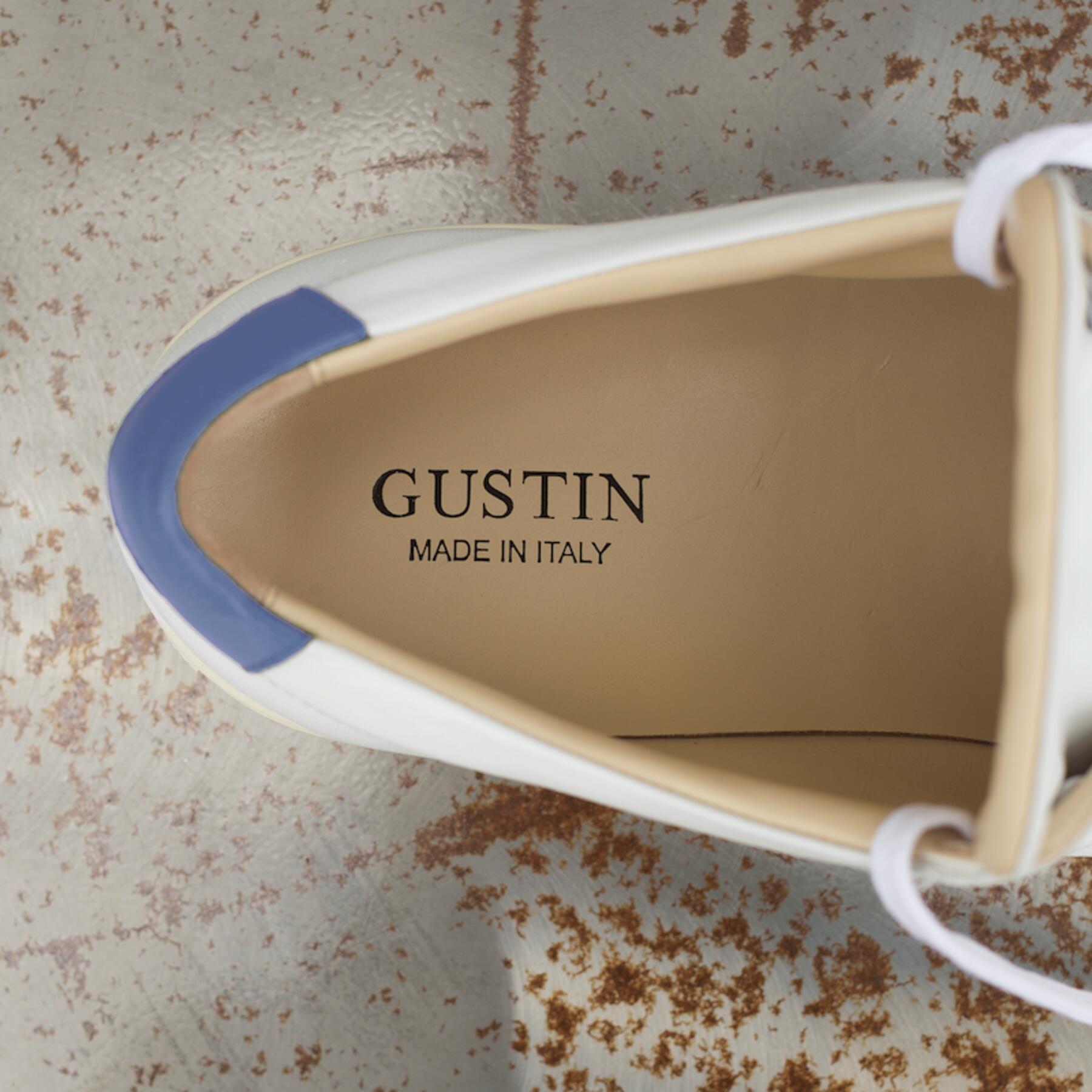 gustin white-blue low top